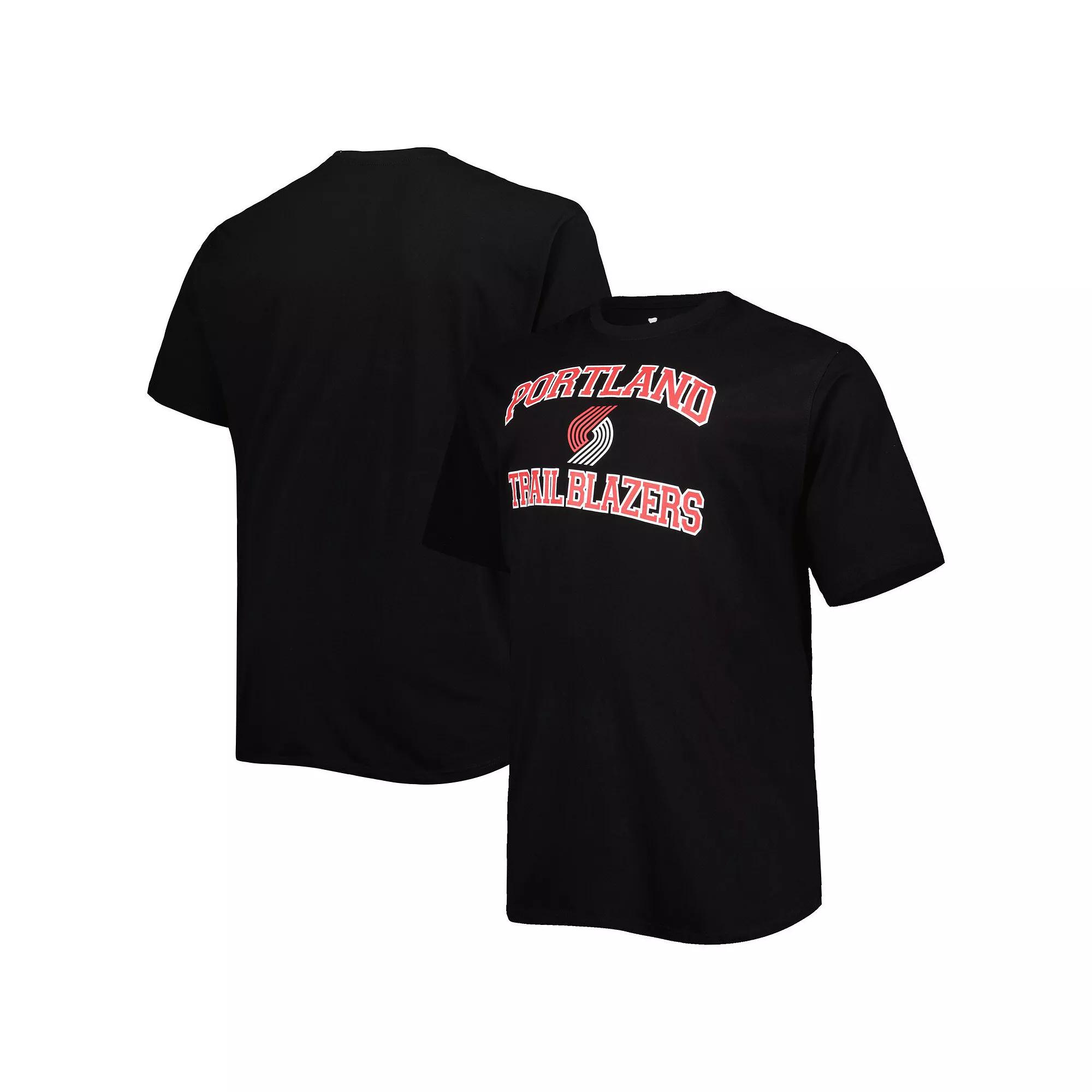 Men's Black Portland Trail Blazers Big & Tall Heart & Soul T-Shirt,  Product Image