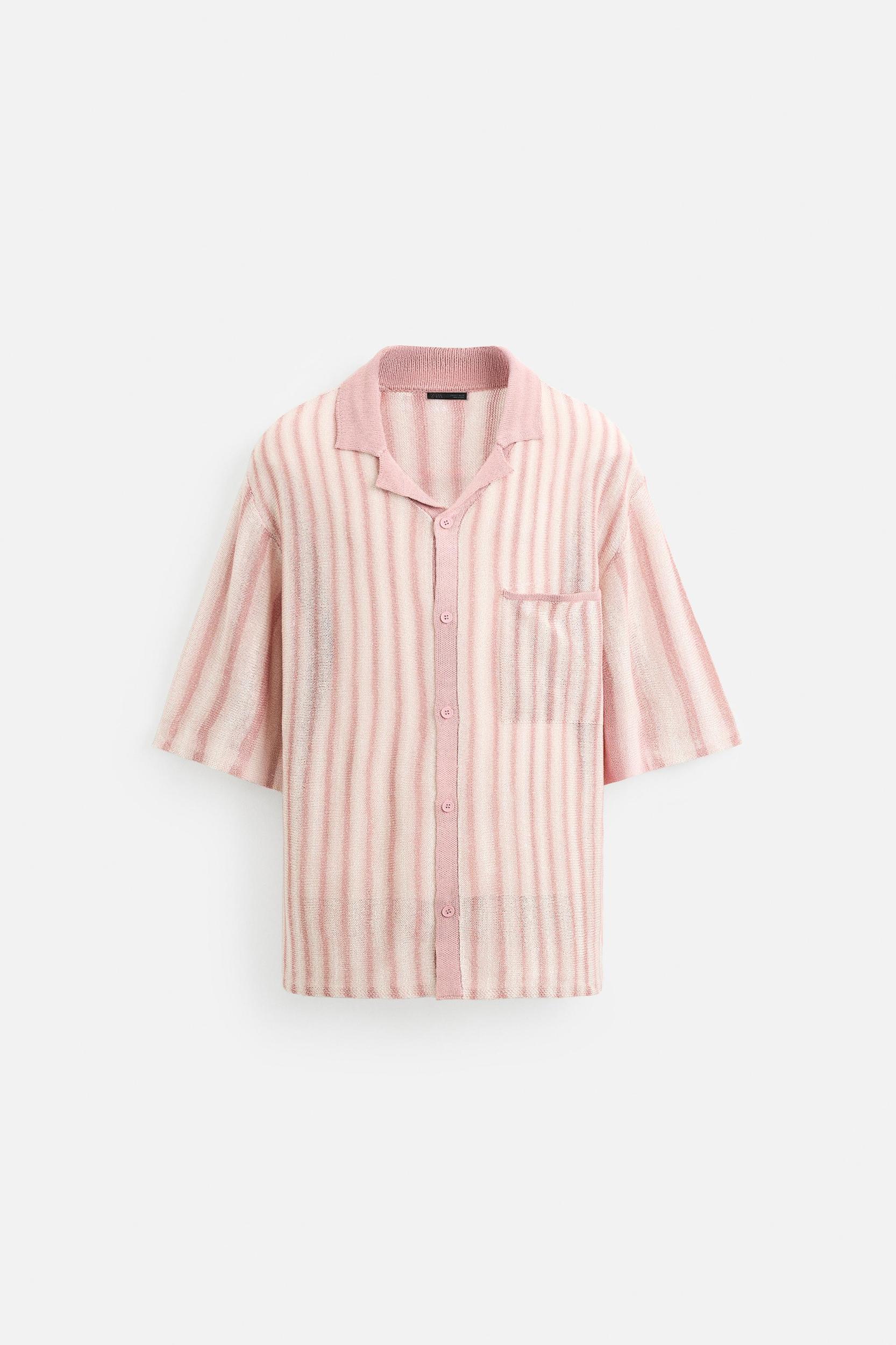 JACQUARD KNIT SHIRT Product Image