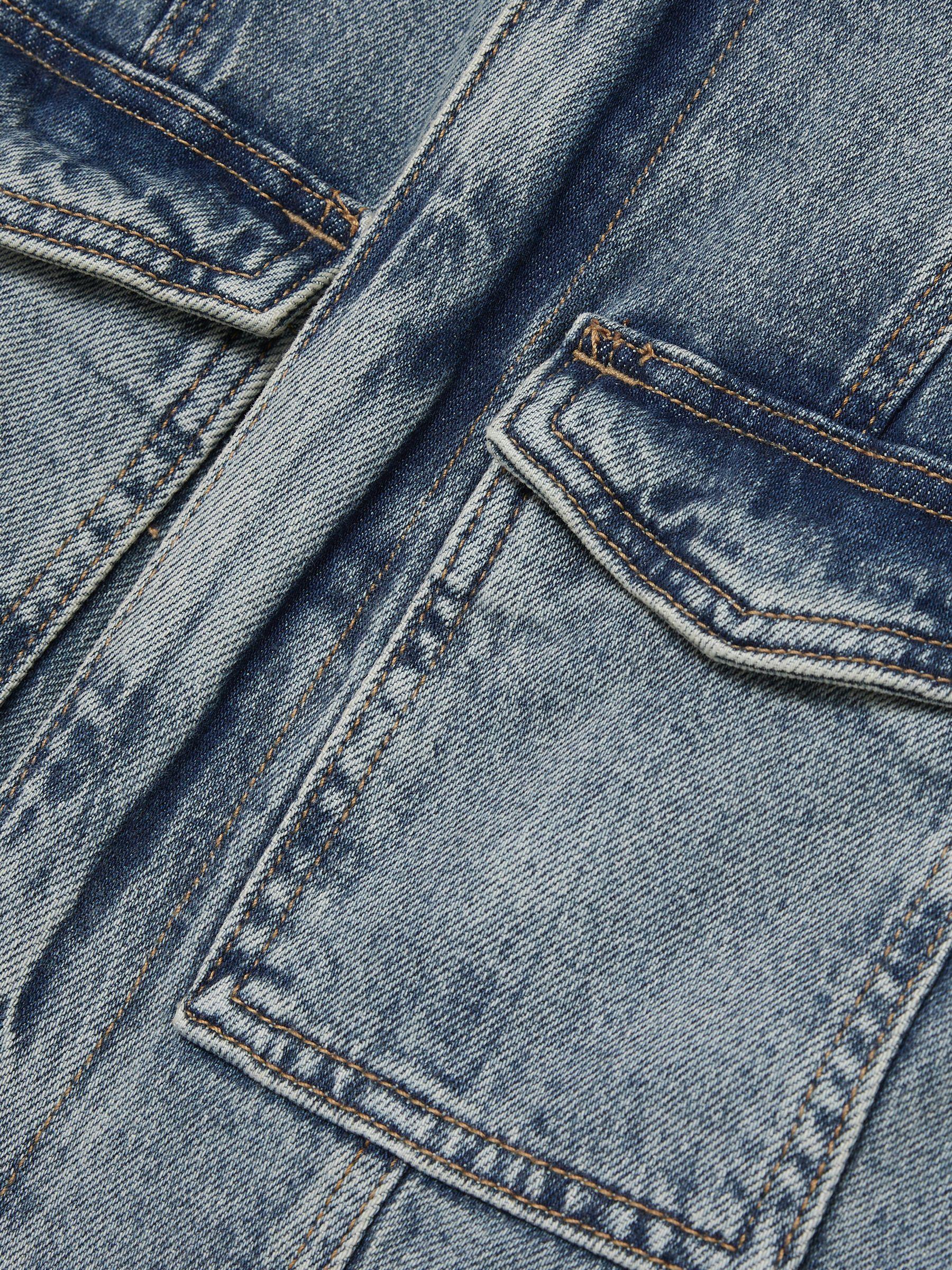 Good American Denim Cargo Jumpsuit in Indigo Product Image