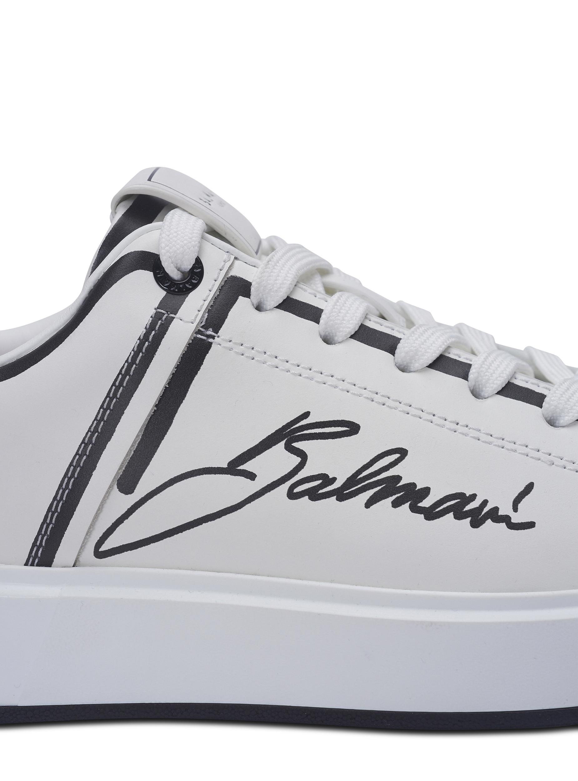 B-Court printed calfskin trainers  Product Image