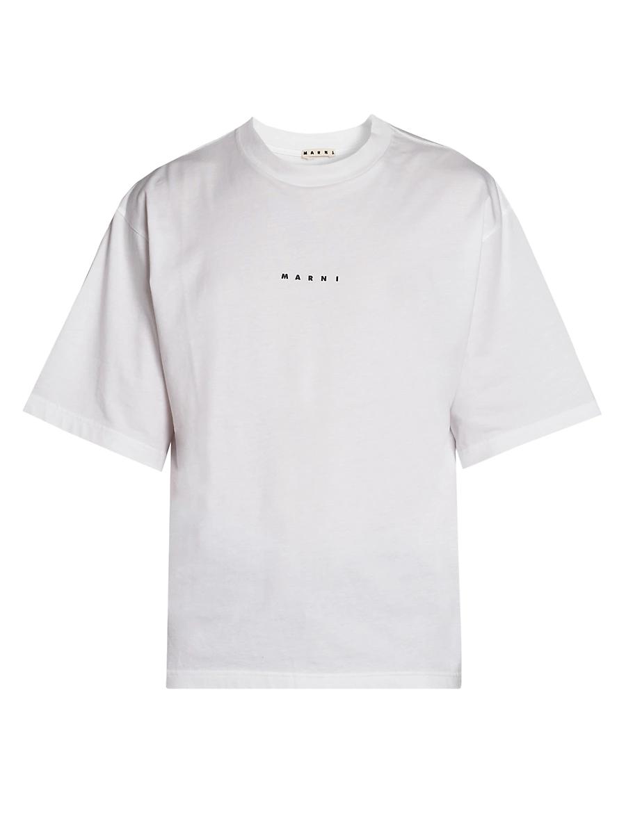 Mens Micro-Logo Crewneck T-Shirt Product Image