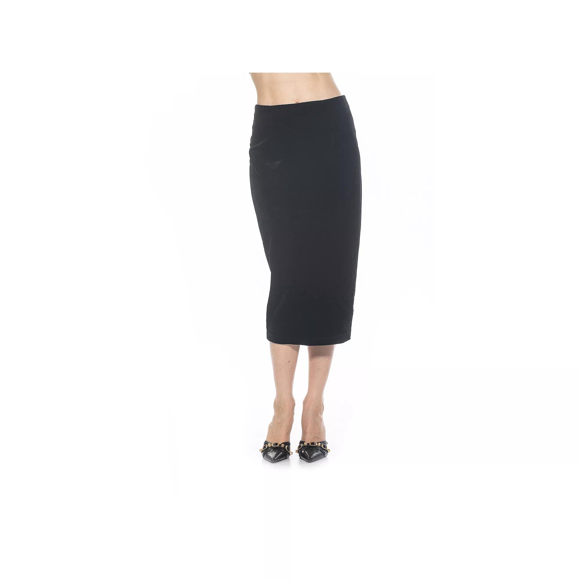 Women's ALEXIA ADMOR Jayden Velvet Midi Skirt,  Product Image