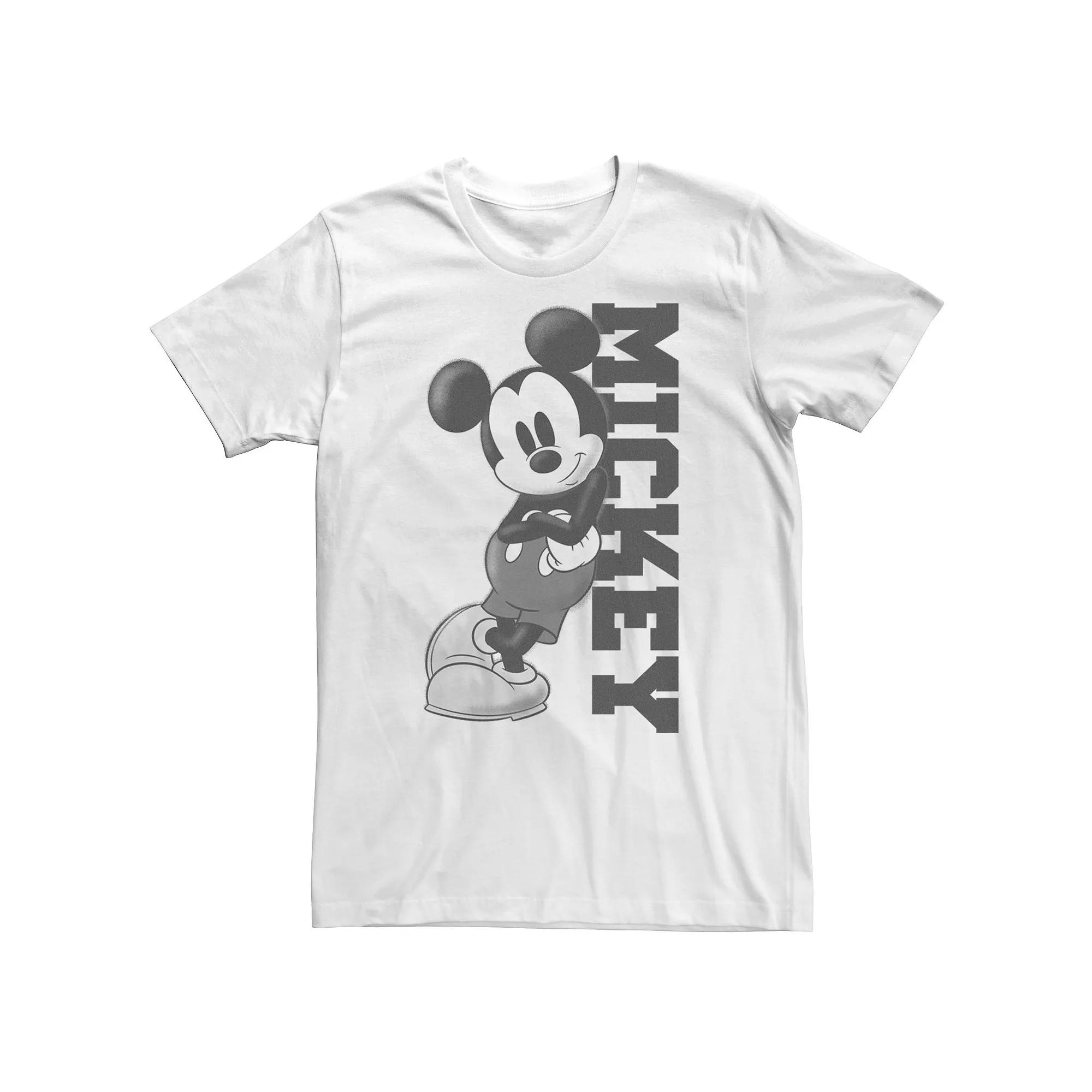 Disney's Mickey Mouse Big & Tall Leaning on Name Tee, Men's,  Product Image