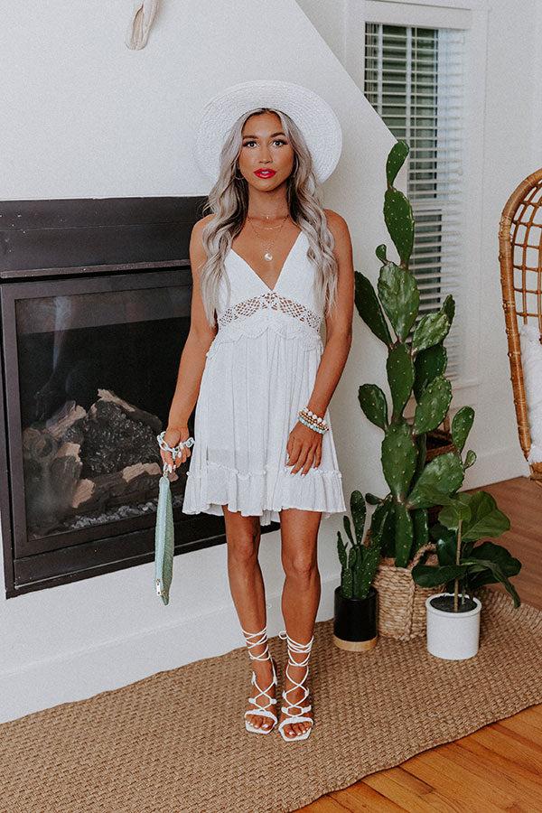 San Fran Frills Crochet Dress Product Image