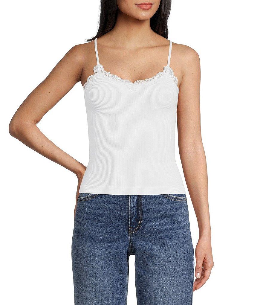 Moa Moa Sleeveless V-Neck Basic Tank Top Product Image