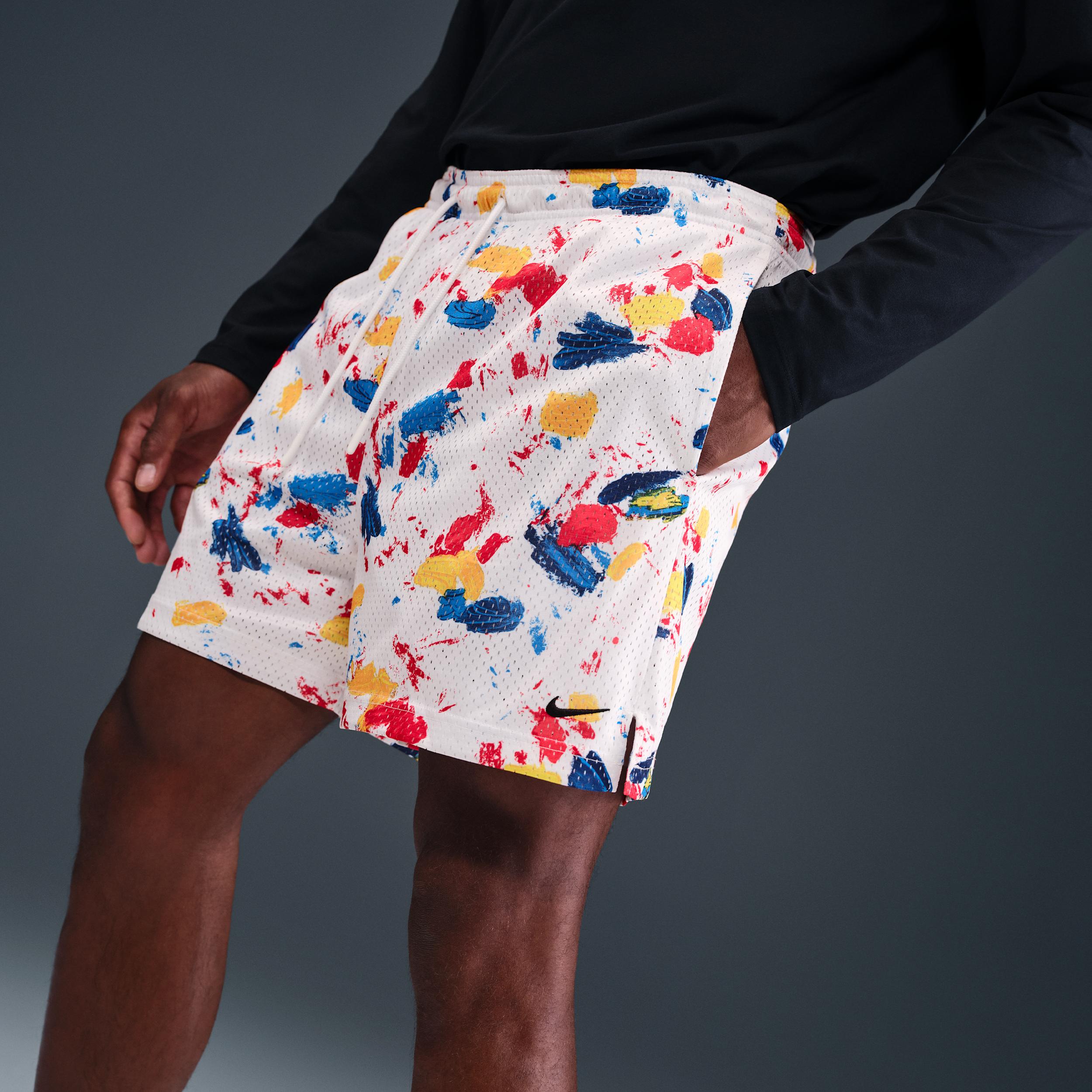 Nike Mens Dri-FIT 5 Practice Mesh Basketball Shorts | HV1882-100 Product Image