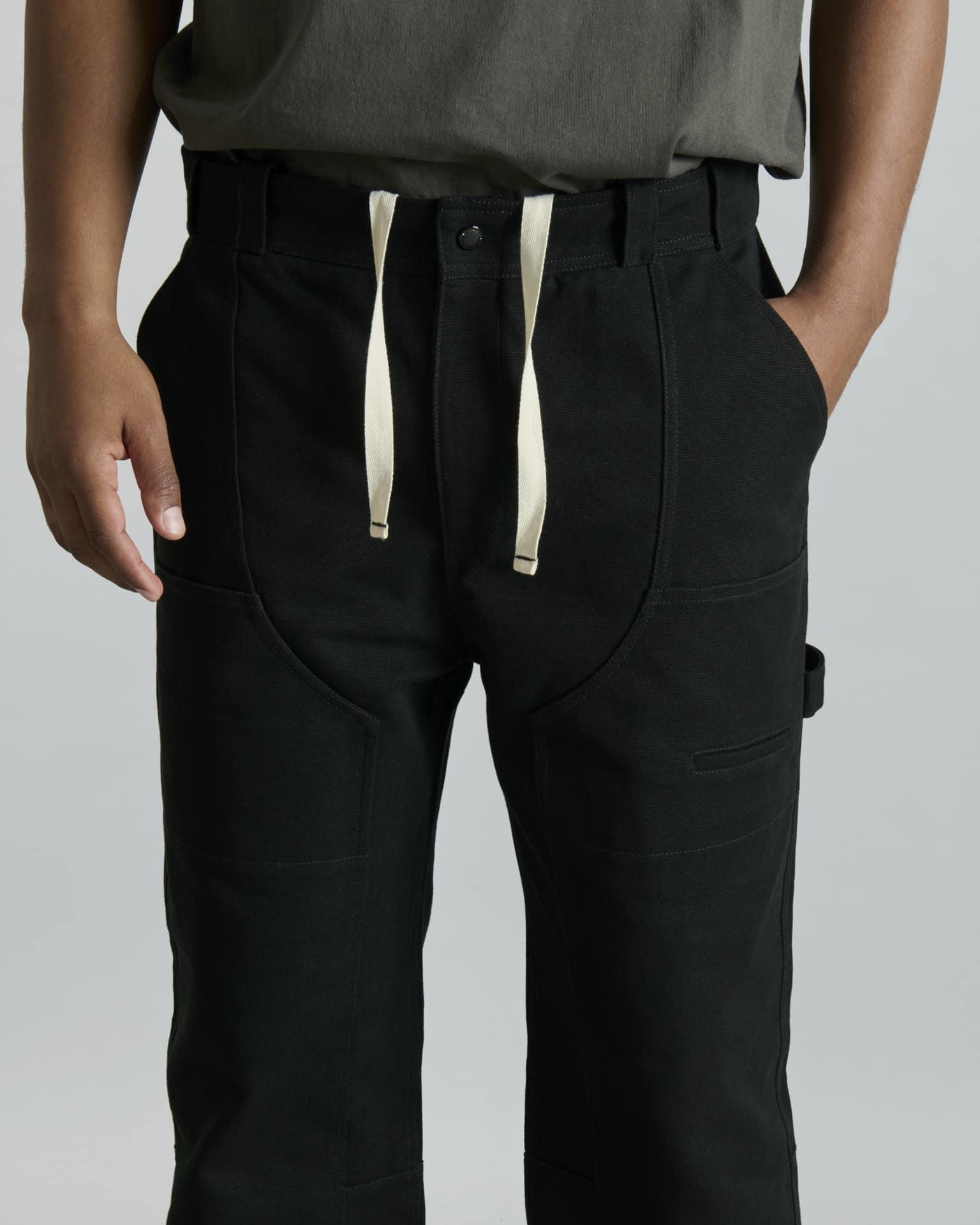 Forge Black Double Knee Pants Male Product Image