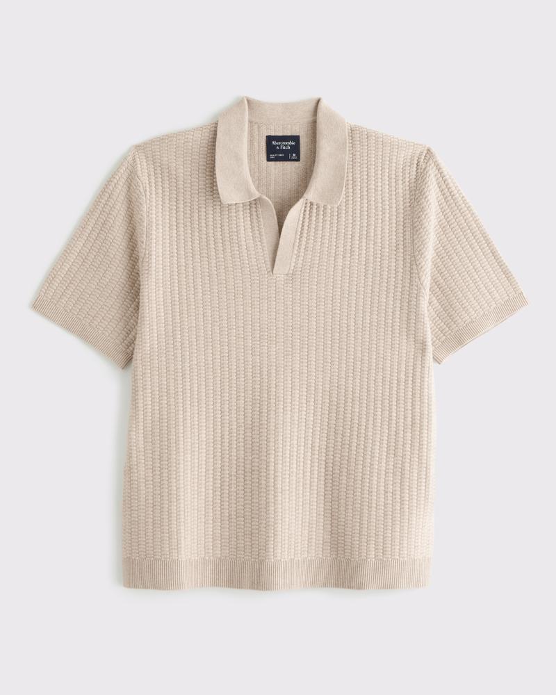 Classic Stitch Johnny Collar Sweater Polo Product Image