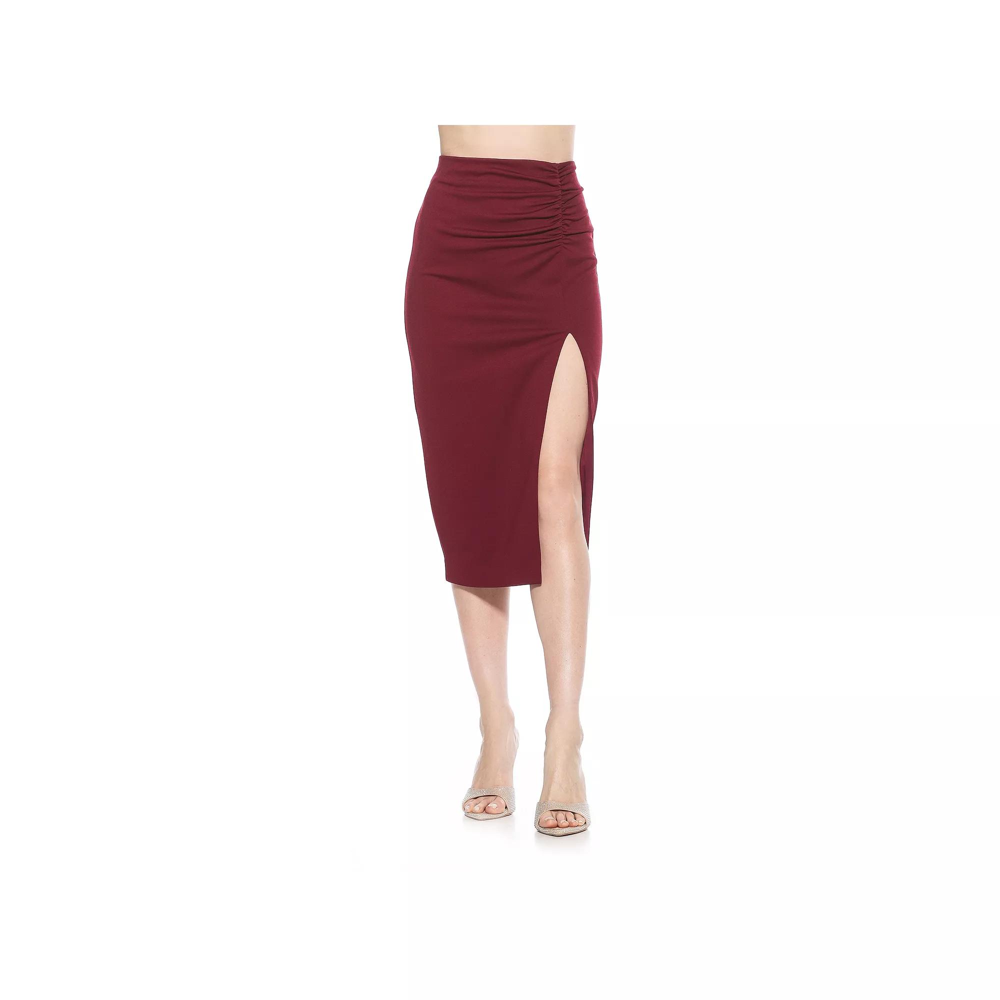 Women's ALEXIA ADMOR Zayla Ruched Pencil Skirt,  Product Image