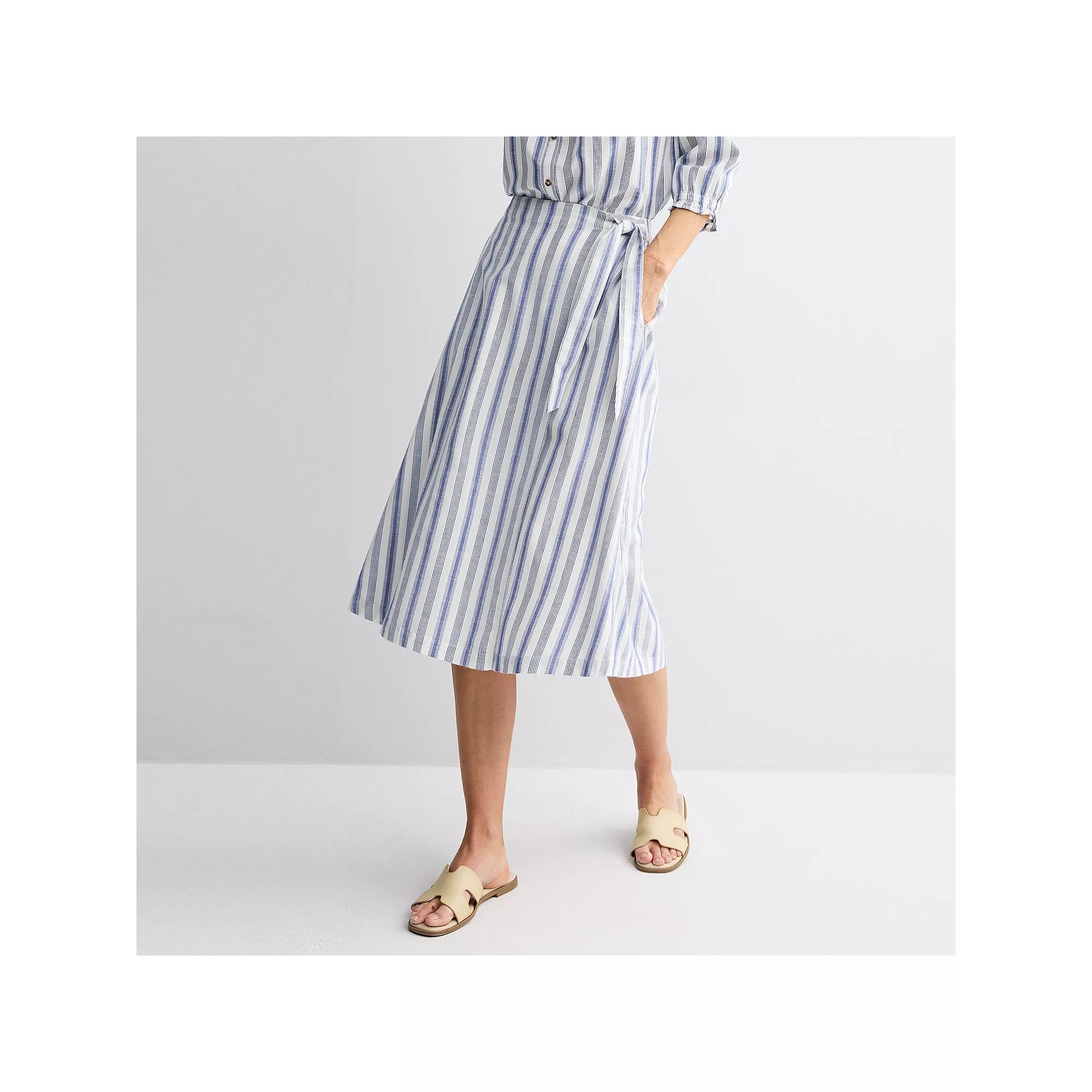 Women's Croft & Barrow® Tie-Front Faux Wrap Skirt,  Product Image