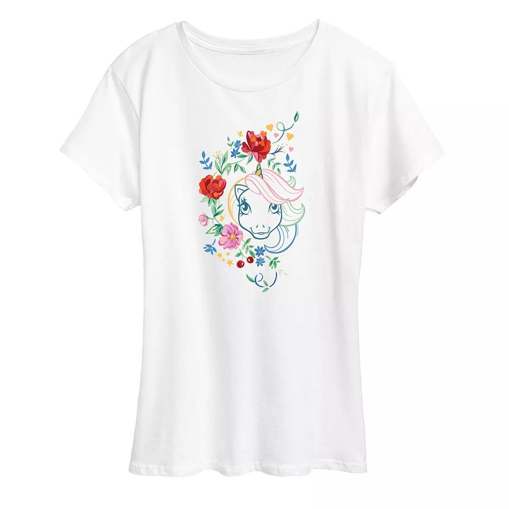Women's My Little Pony Floral Face Graphic Tee,  Product Image