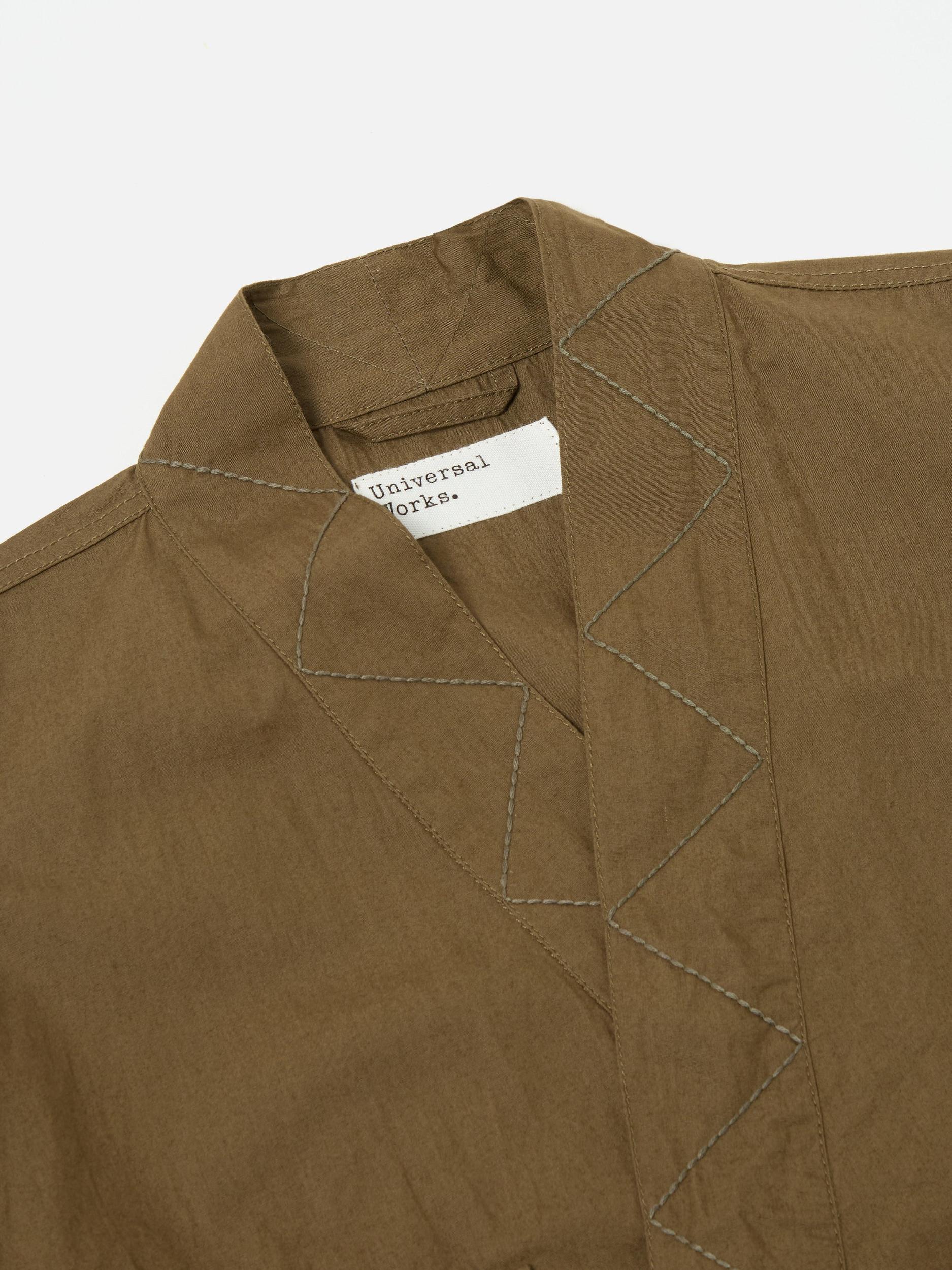 Universal Works Osaka Work Jacket in Khaki Broad Cloth Product Image