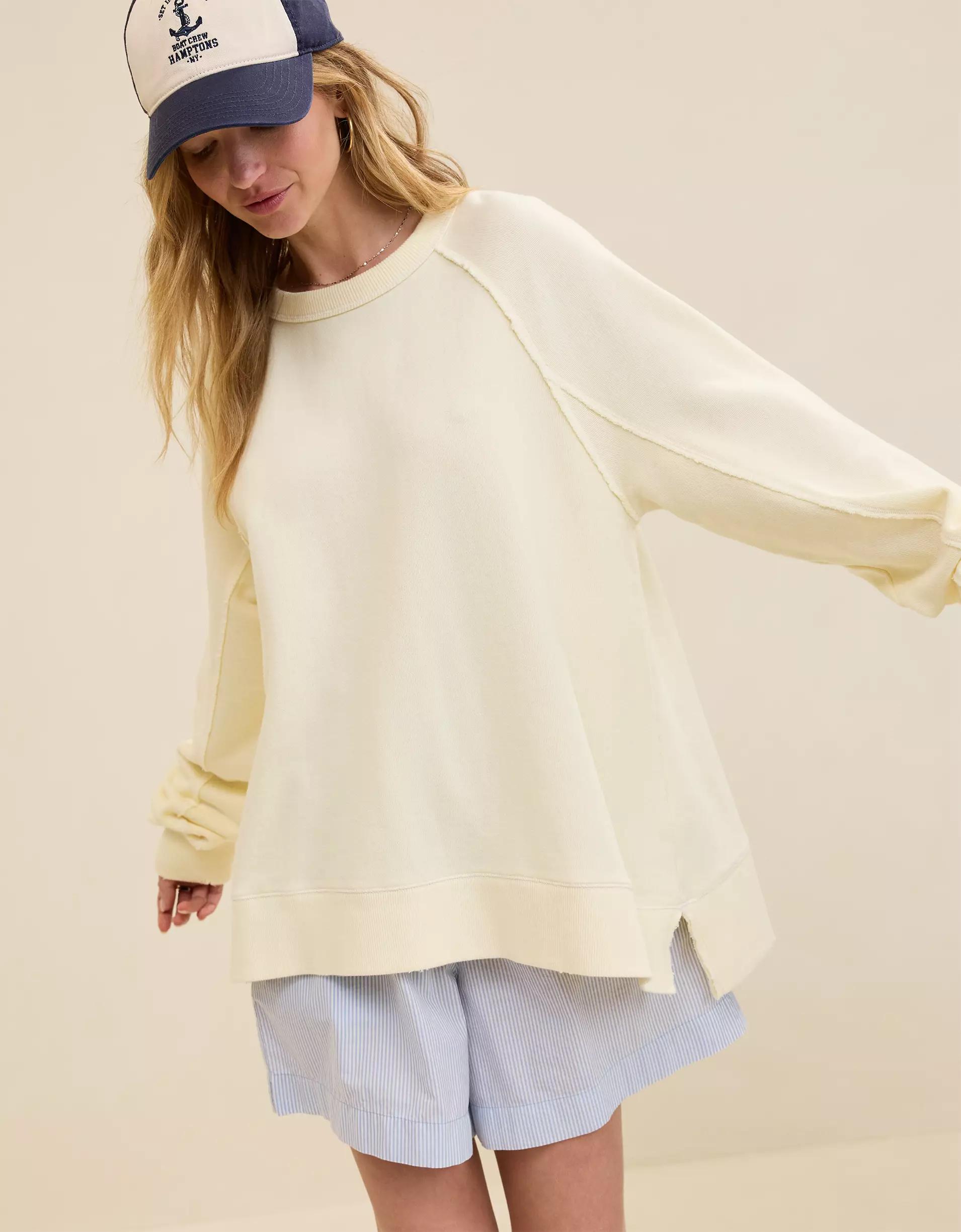 Aerie East West Crew Sweatshirt Product Image