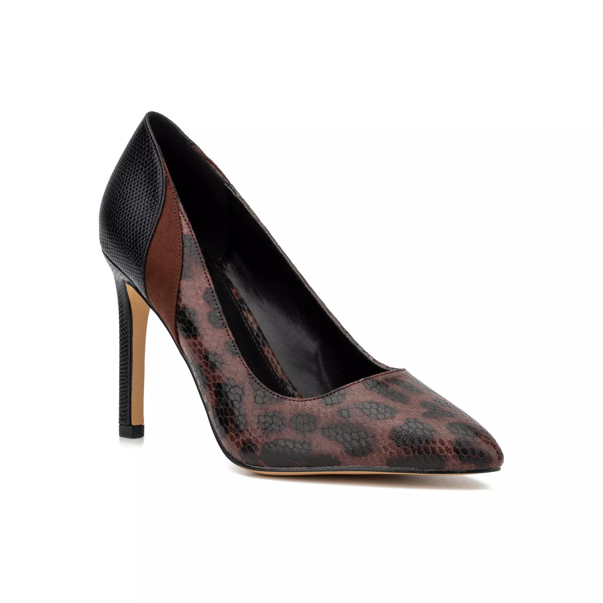 New York & Company Madison Women's Heels, Size: 7.5, Black Brown Product Image