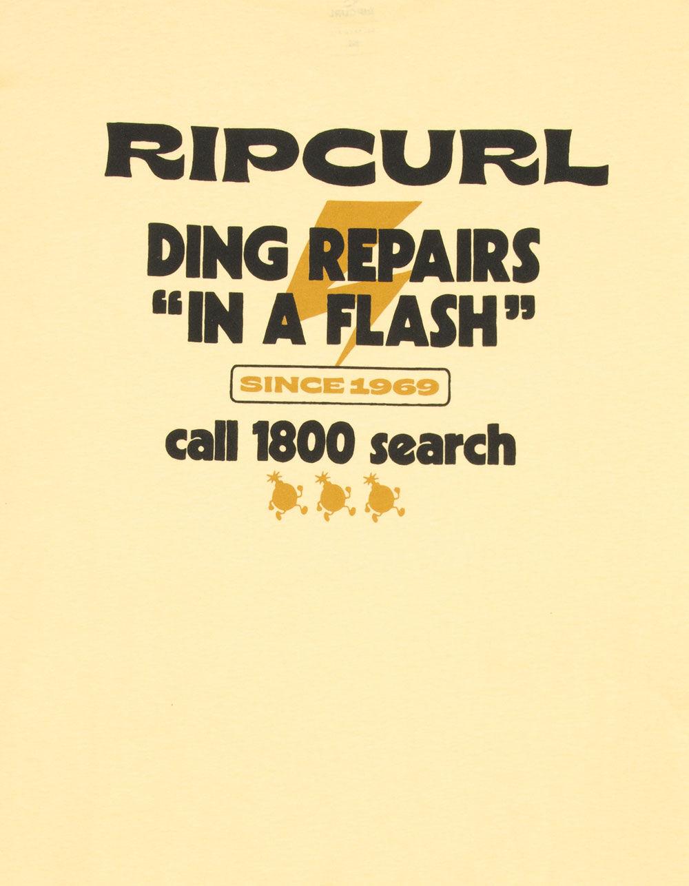 RIP CURL Flash Repairs Mens Tee - YELLOW Product Image