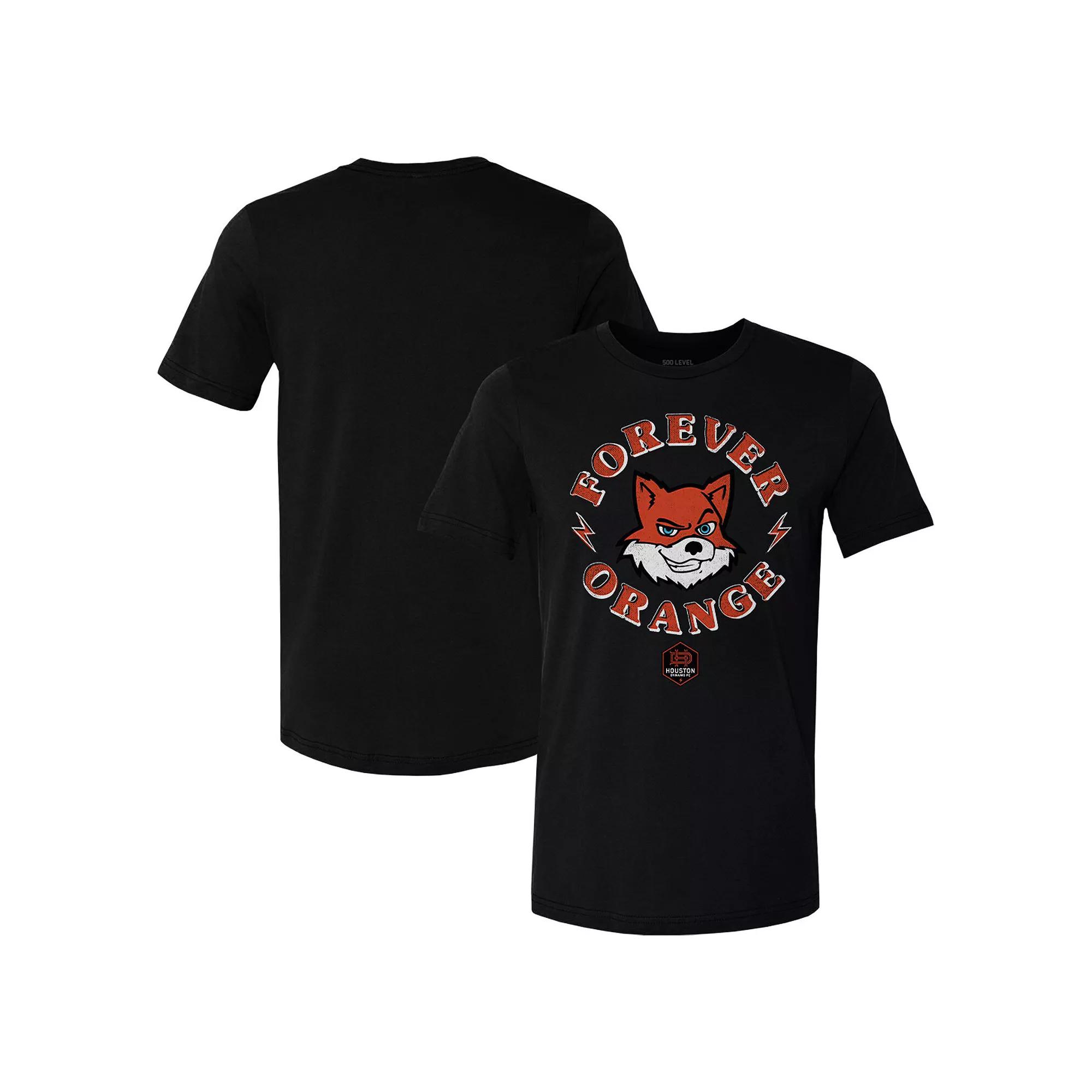 Men's Black Houston Dynamo FC Mascot T-Shirt, Size: XL, Dyn Black Product Image