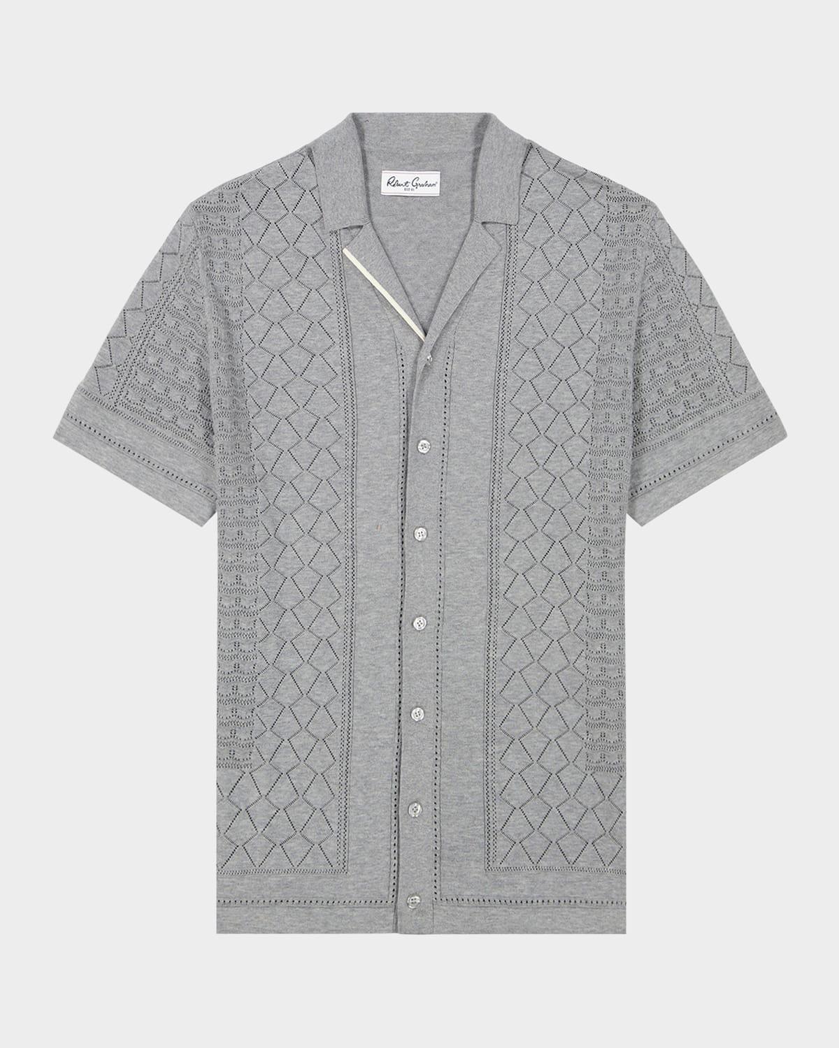 Mens Delmar Knitted Camp Shirt Product Image