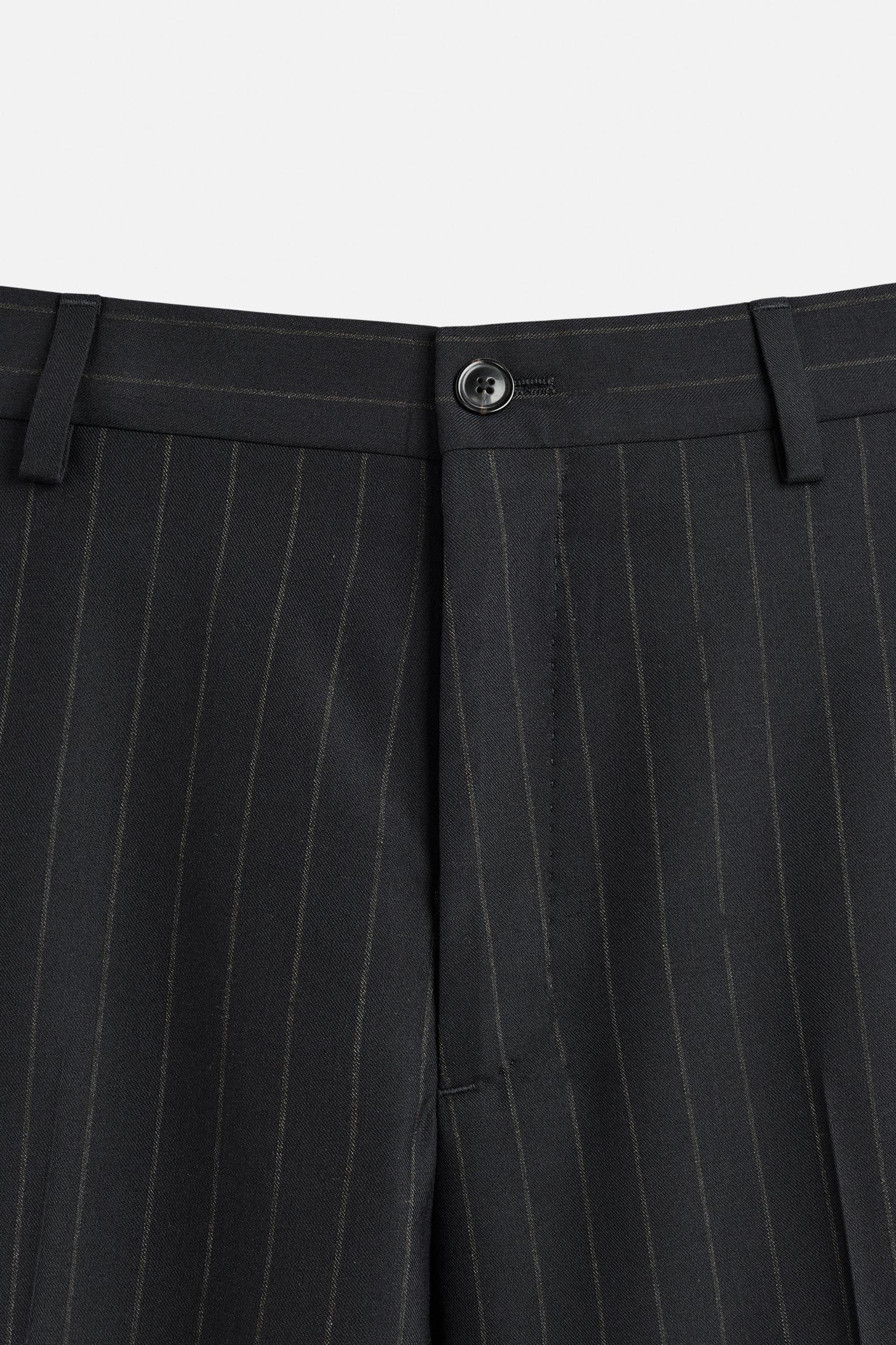 PINSTRIPE SUIT PANTS Product Image
