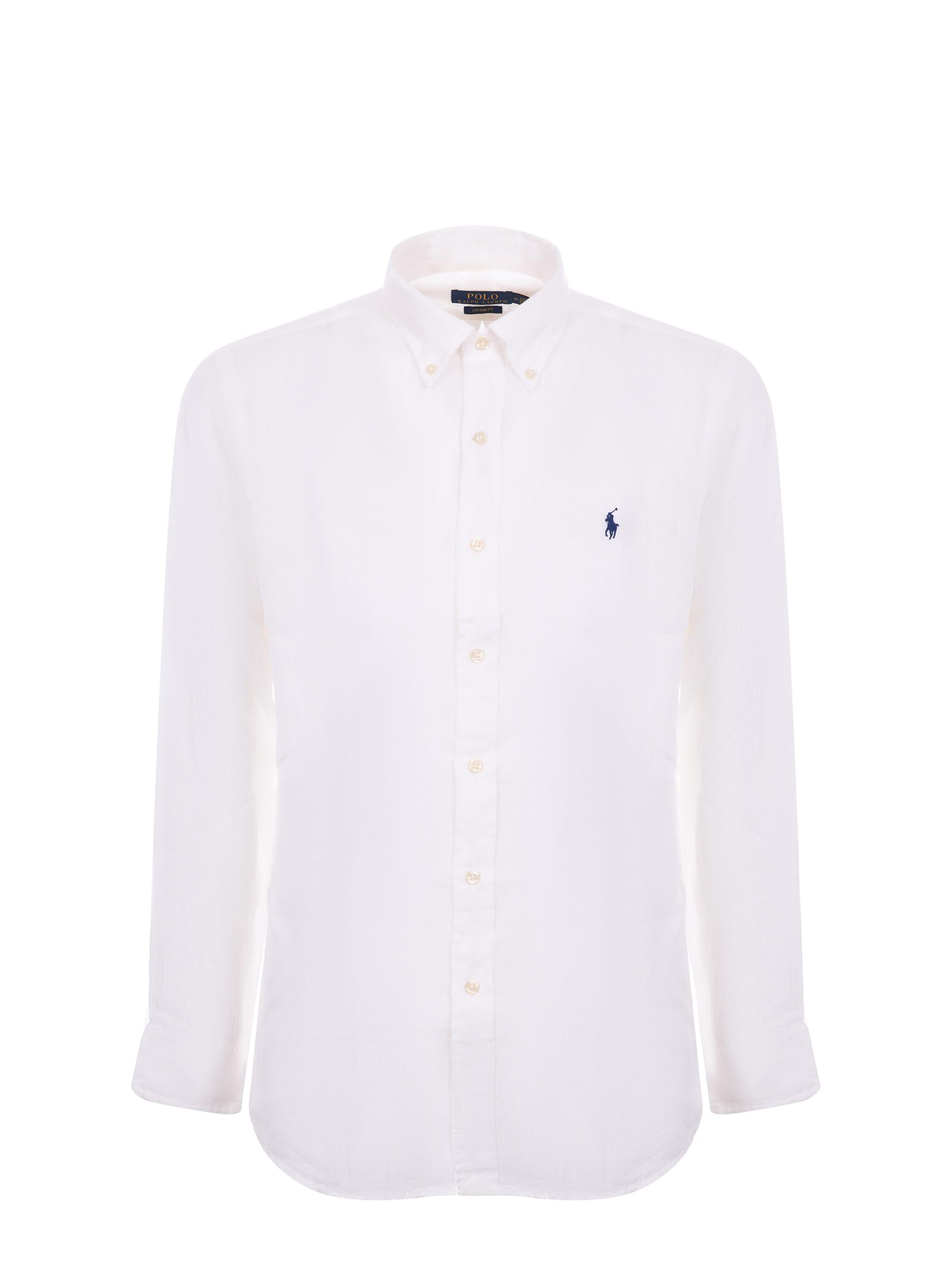 POLO RALPH LAUREN Long Sleeve Sport Shirt Clothing In White Product Image