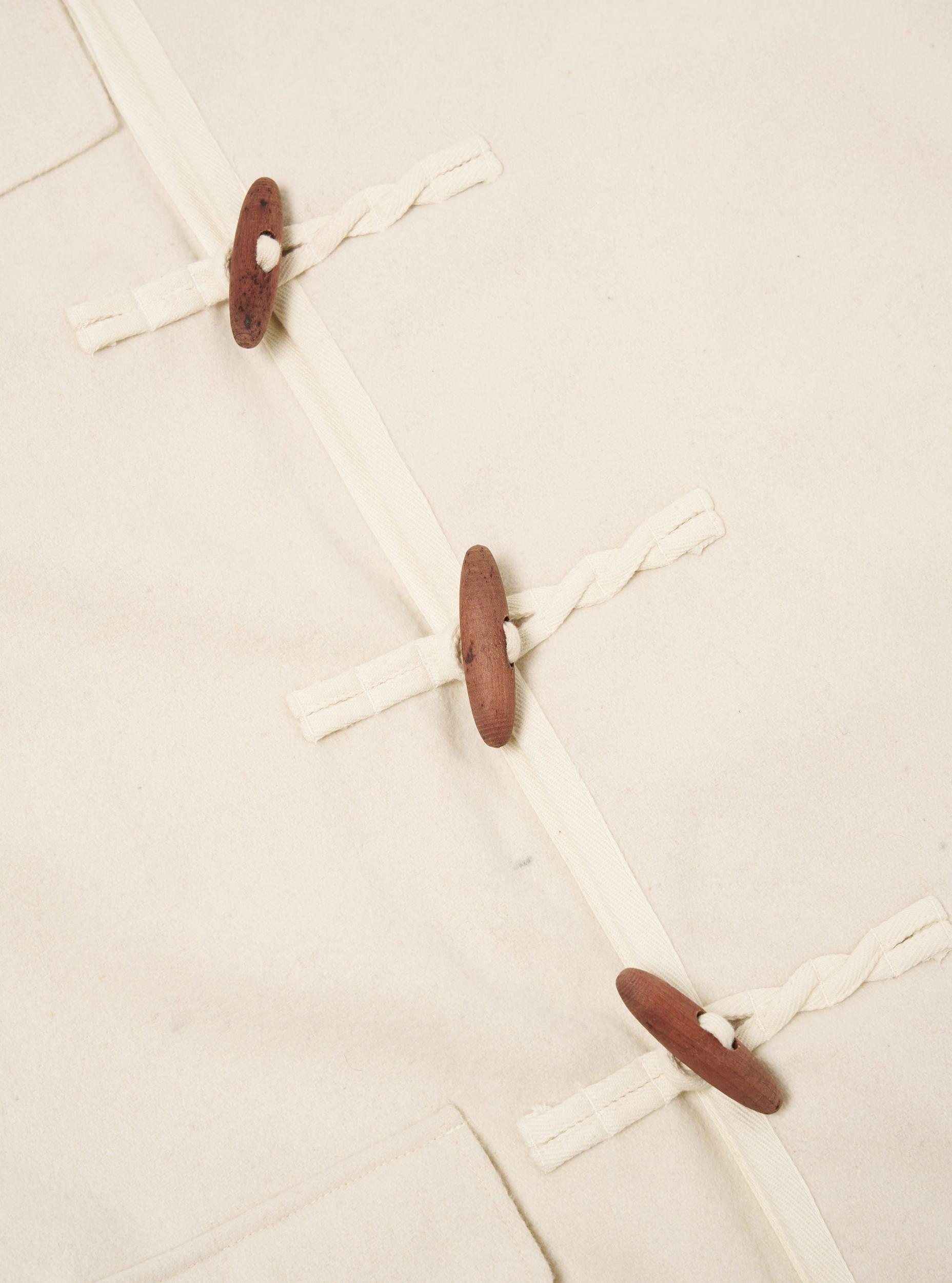 Universal Works Military Duffle Coat in Ecru Marl Mowbray Product Image