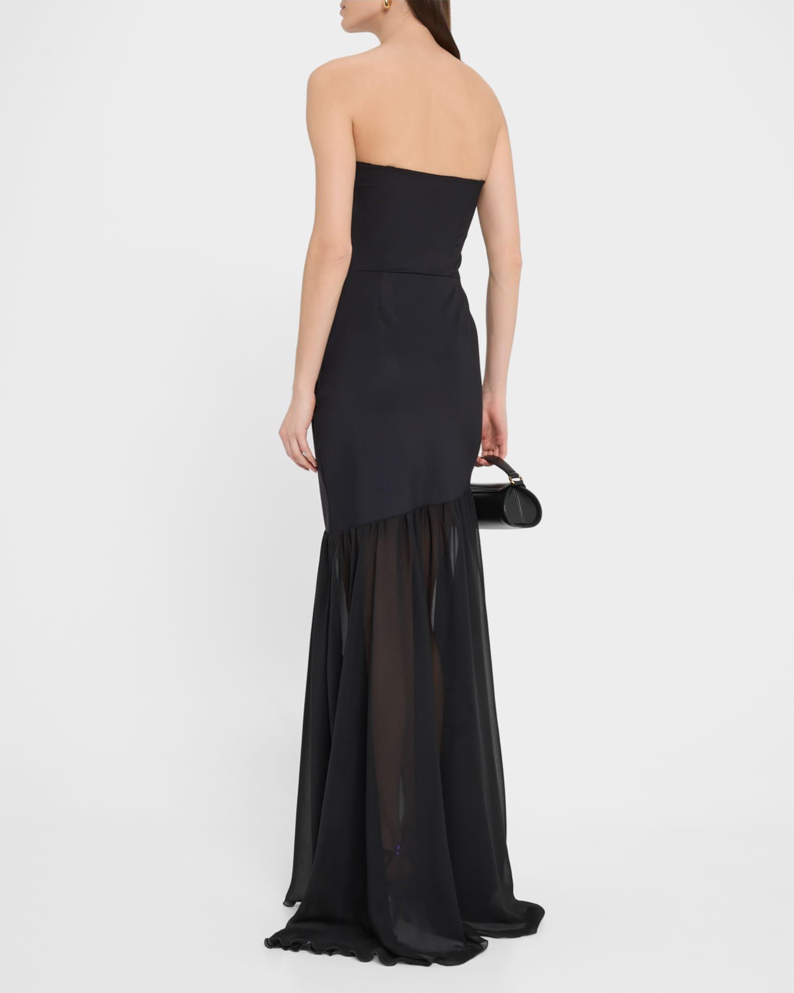 Strapless Illusion Skirt Gown Product Image