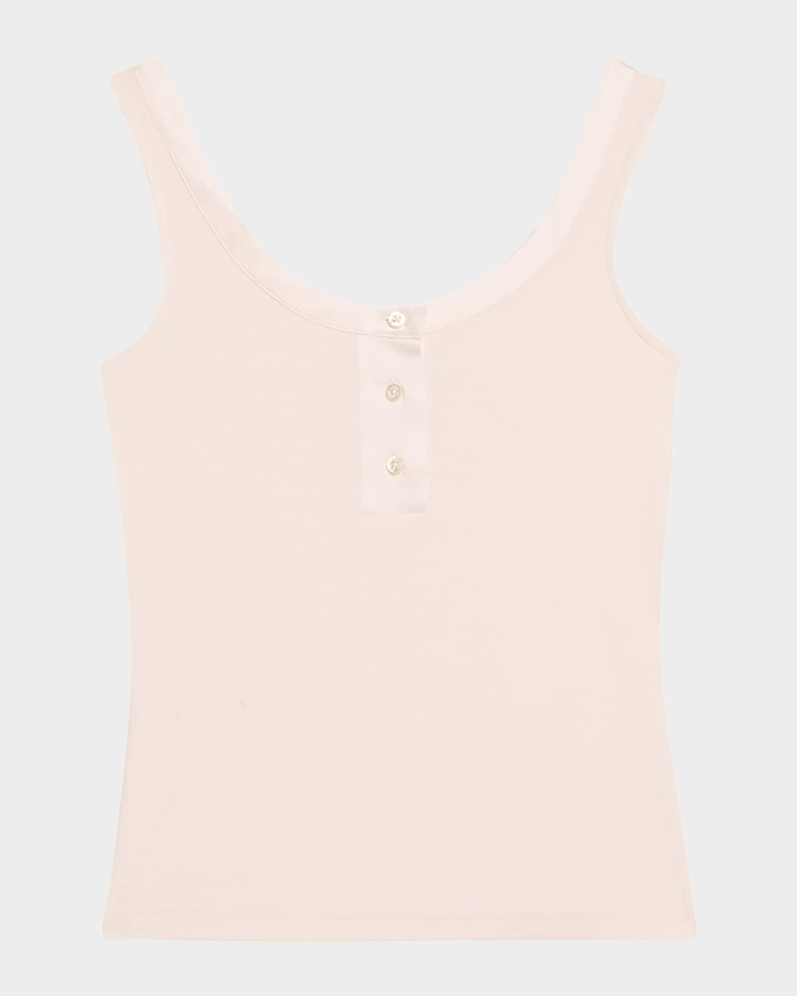 The Satin Trim Tank Top Product Image