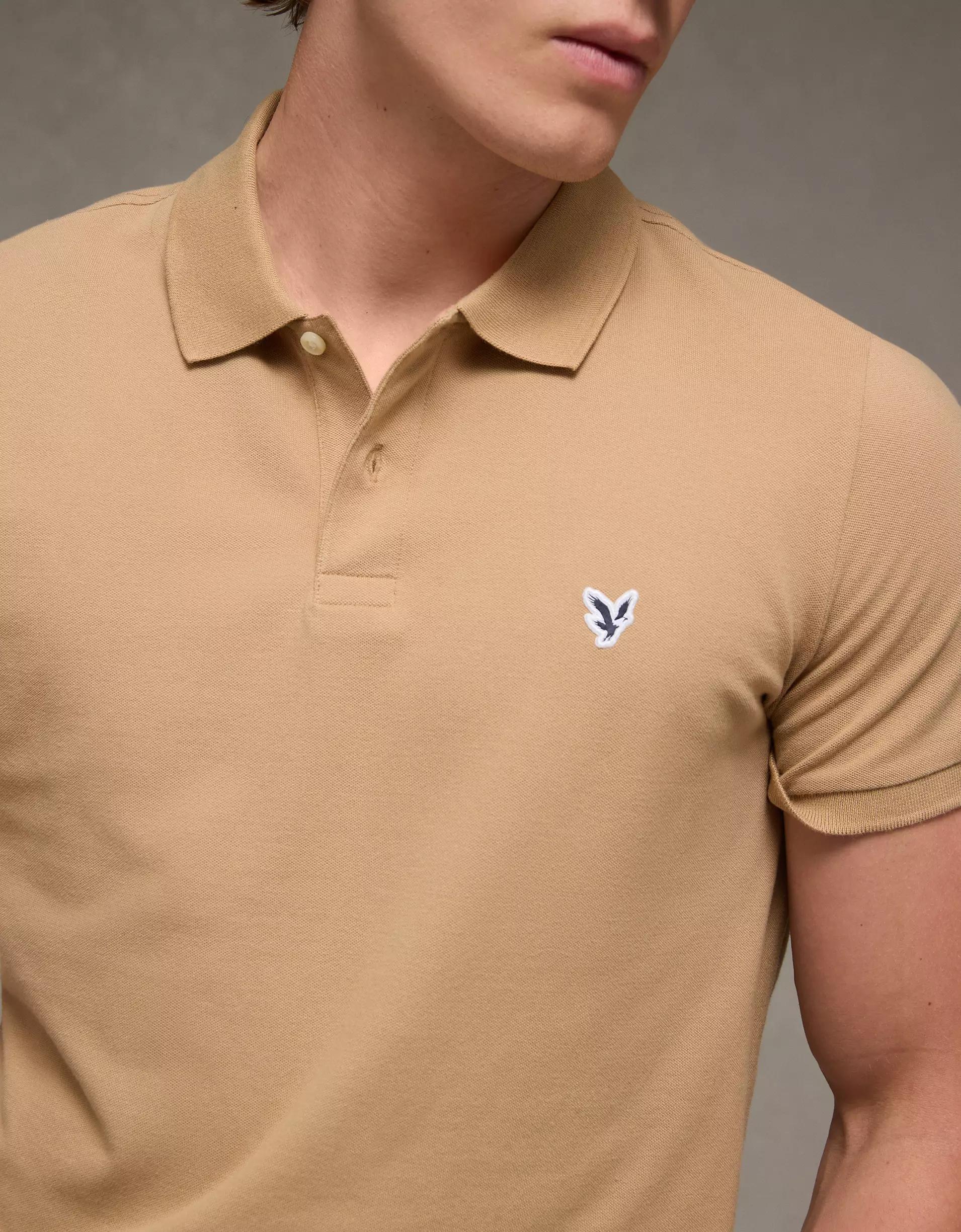 AE Lived-In Slim Fit Pique Polo Shirt Product Image