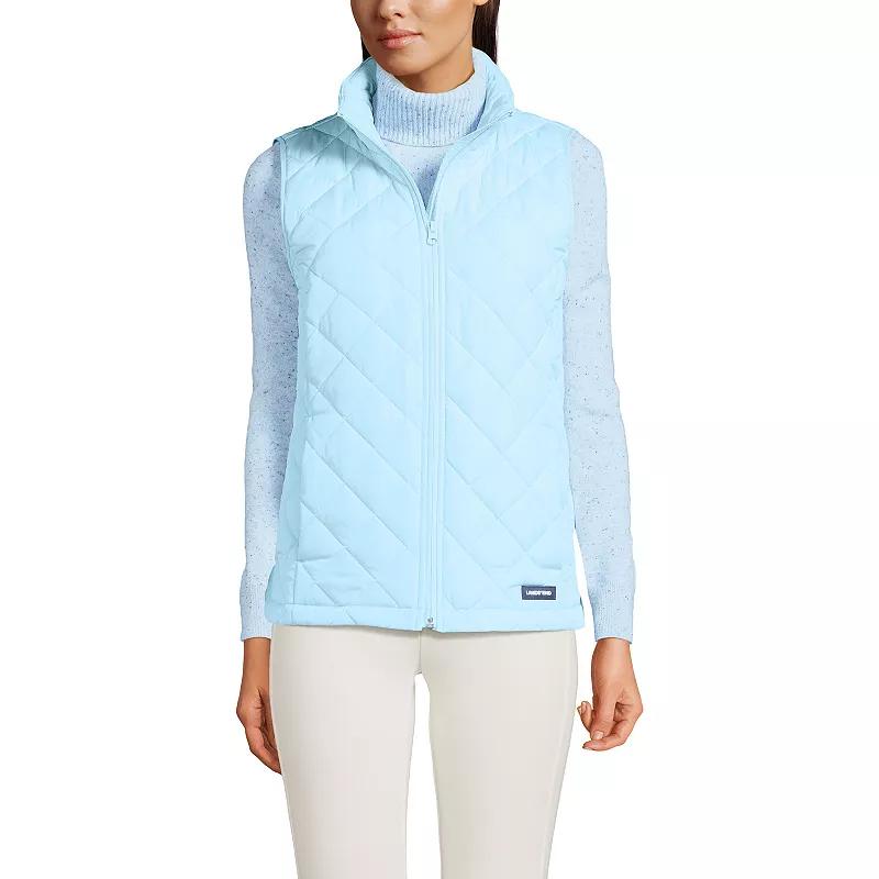 Women's Lands' End Insulated Vest, Size: XL, Subtle Blue Product Image