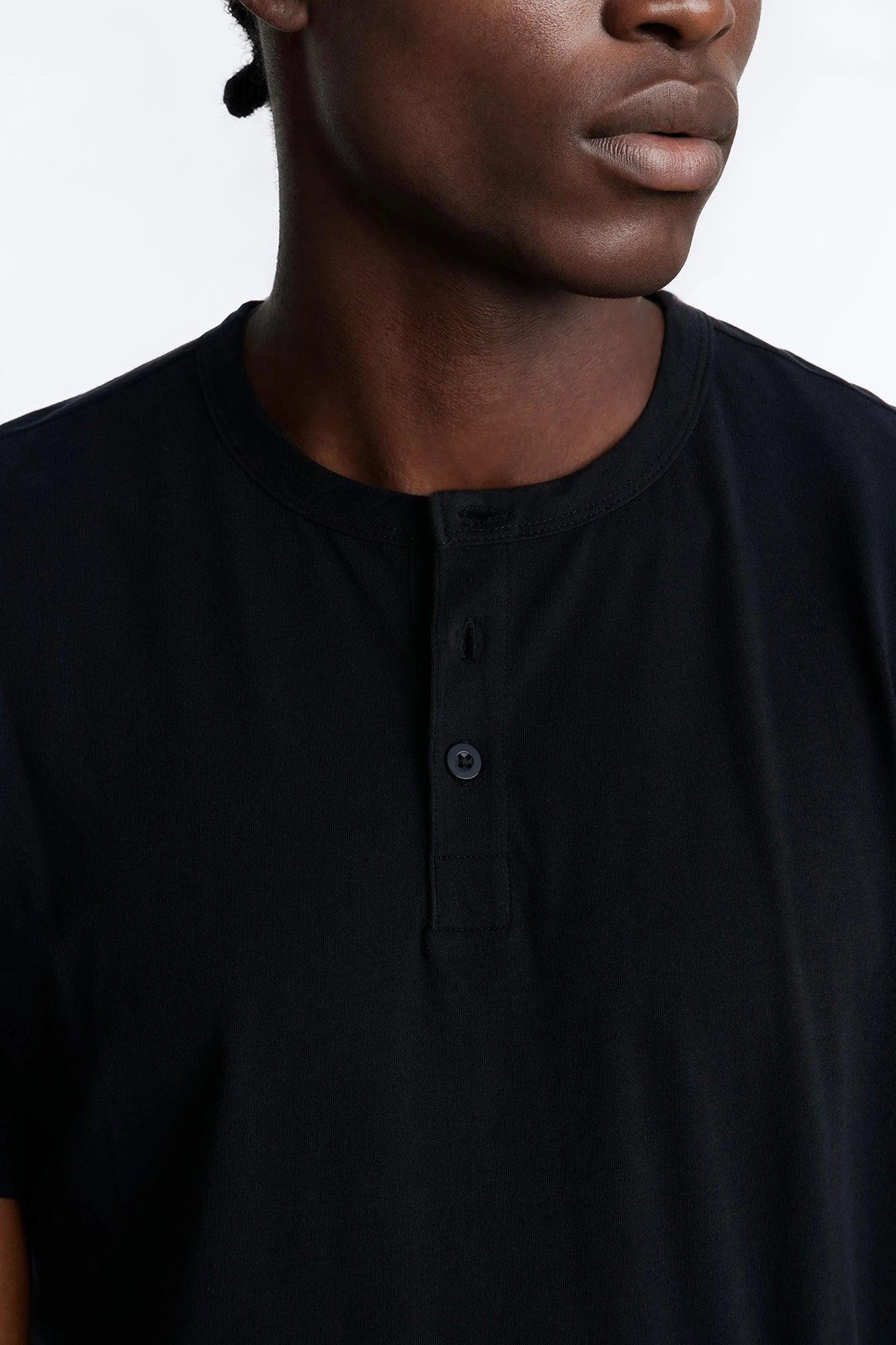 Your Everyday Classic Henley - Black Male Product Image