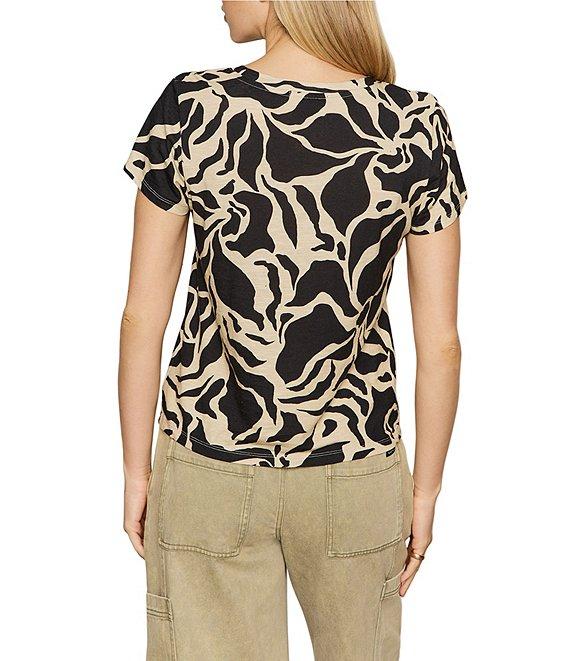 Sanctuary The Perfect Tee Graphic Print Crew Neck Short Sleeve Top Product Image