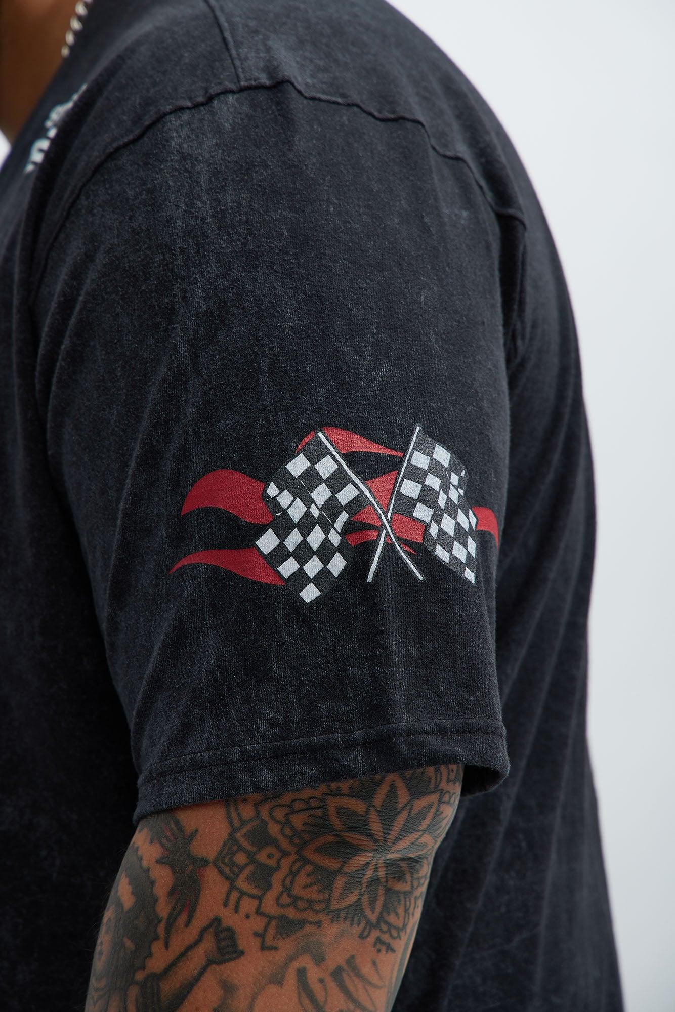 Dodge Hellcat Vintage Oversized Short Sleeve Tee - Grey Product Image