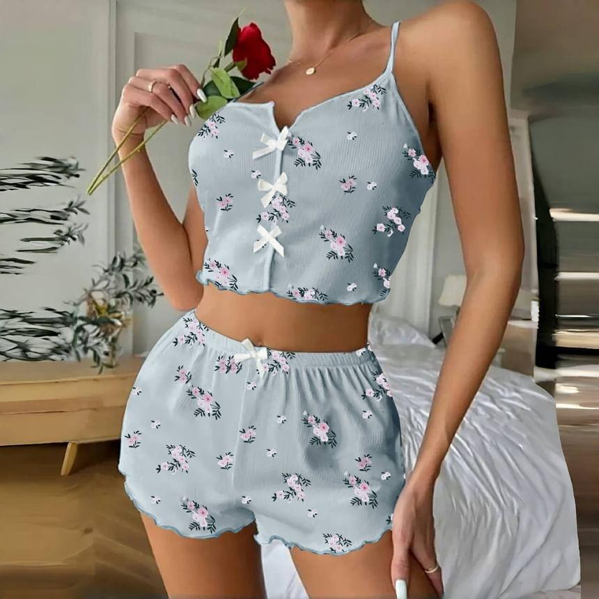 Floral Print Pajama Set Product Image