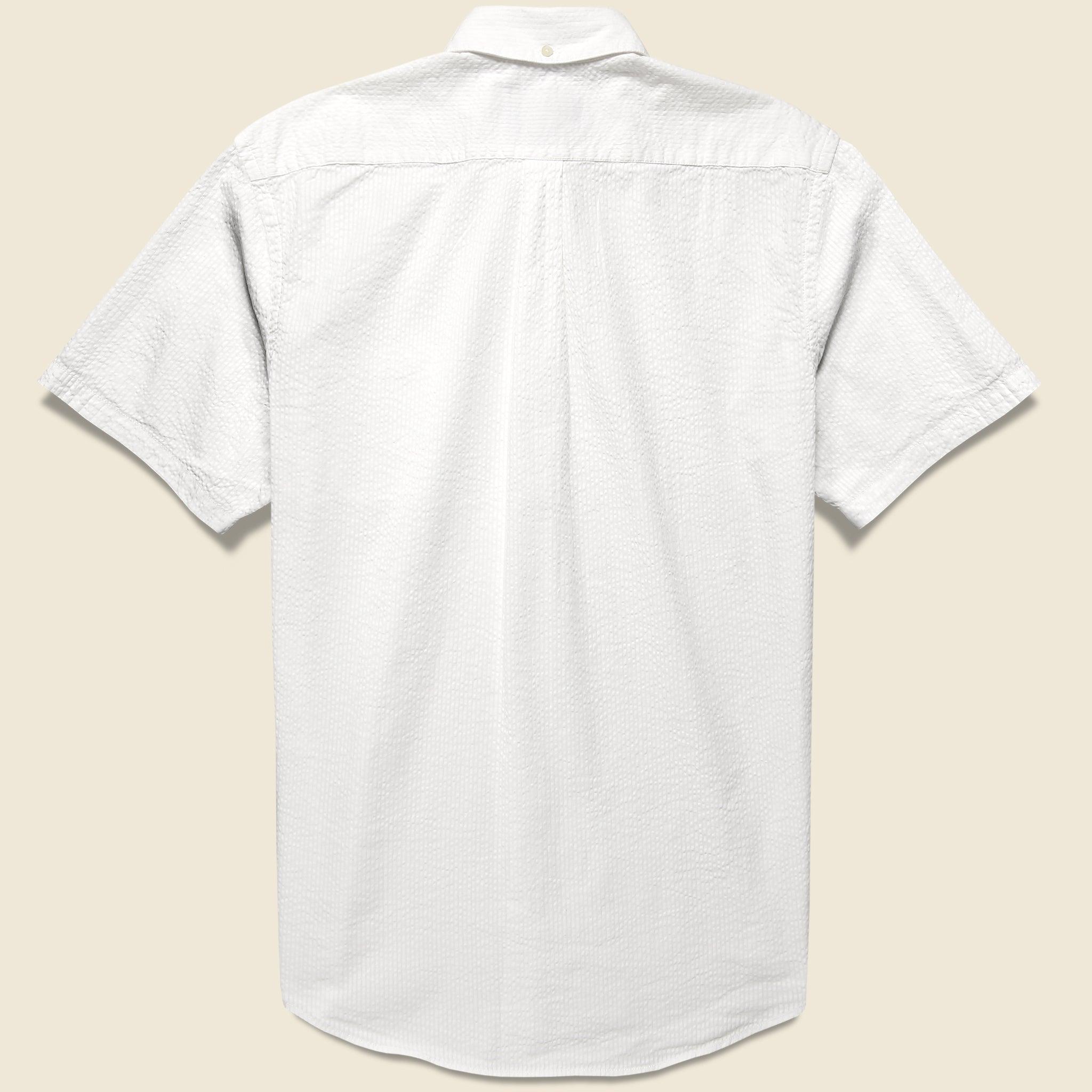 Atlantico Seersucker Shirt - White Product Image