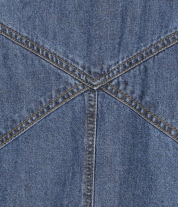 Westbound Plus Size Rolled Sleeve Shirt Midi Dress Product Image