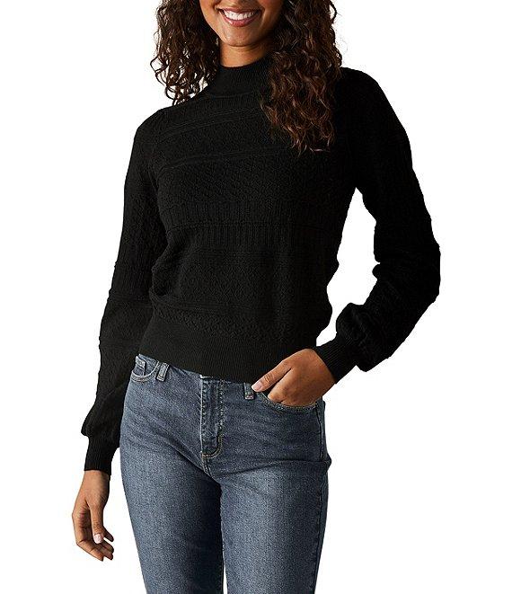 The Normal Brand Olivia Pointelle Mock Neck Sweater Product Image