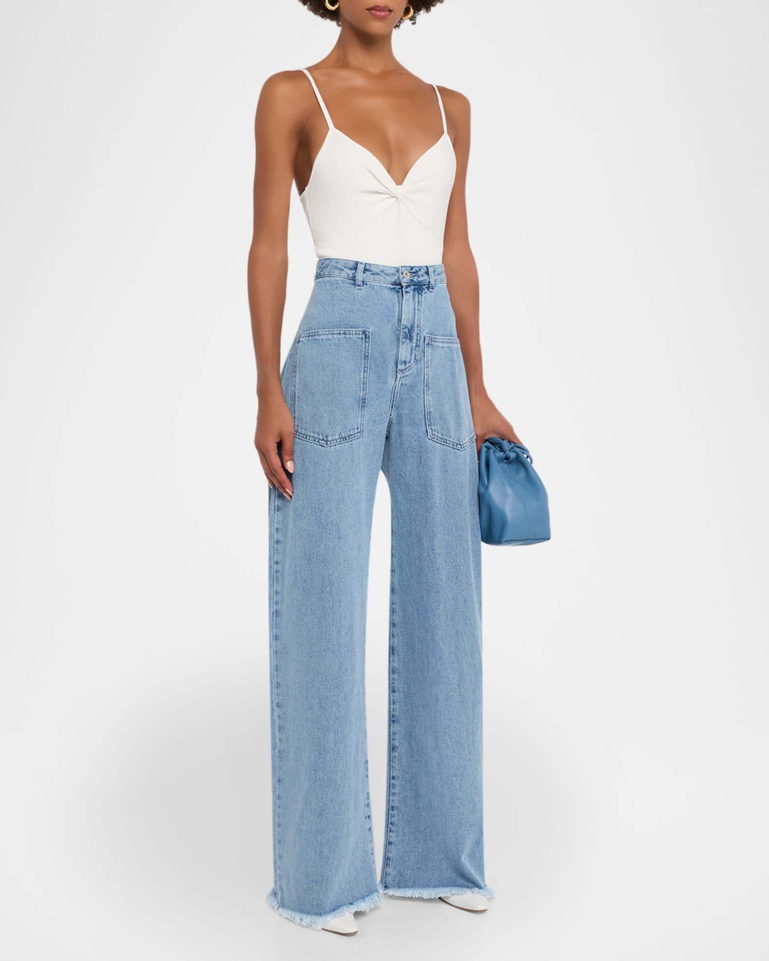 Patch-Pocket Boyfriend Jeans Product Image