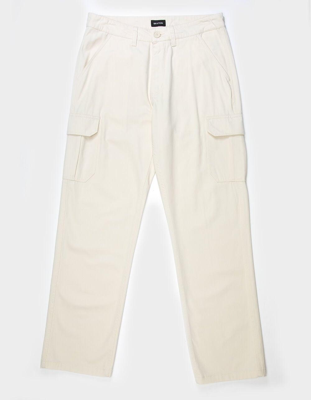 BRIXTON Vintage Brushed Mens Cargo Pants - NATURAL Product Image