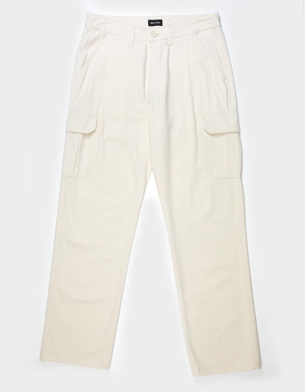 BRIXTON Vintage Brushed Mens Cargo Pants - NATURAL Product Image