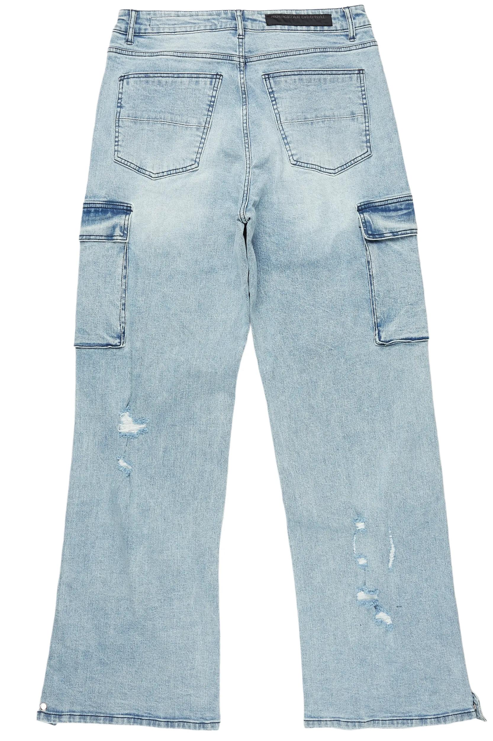 Kuiper Light Blue Baggy Fit Jean Male Product Image