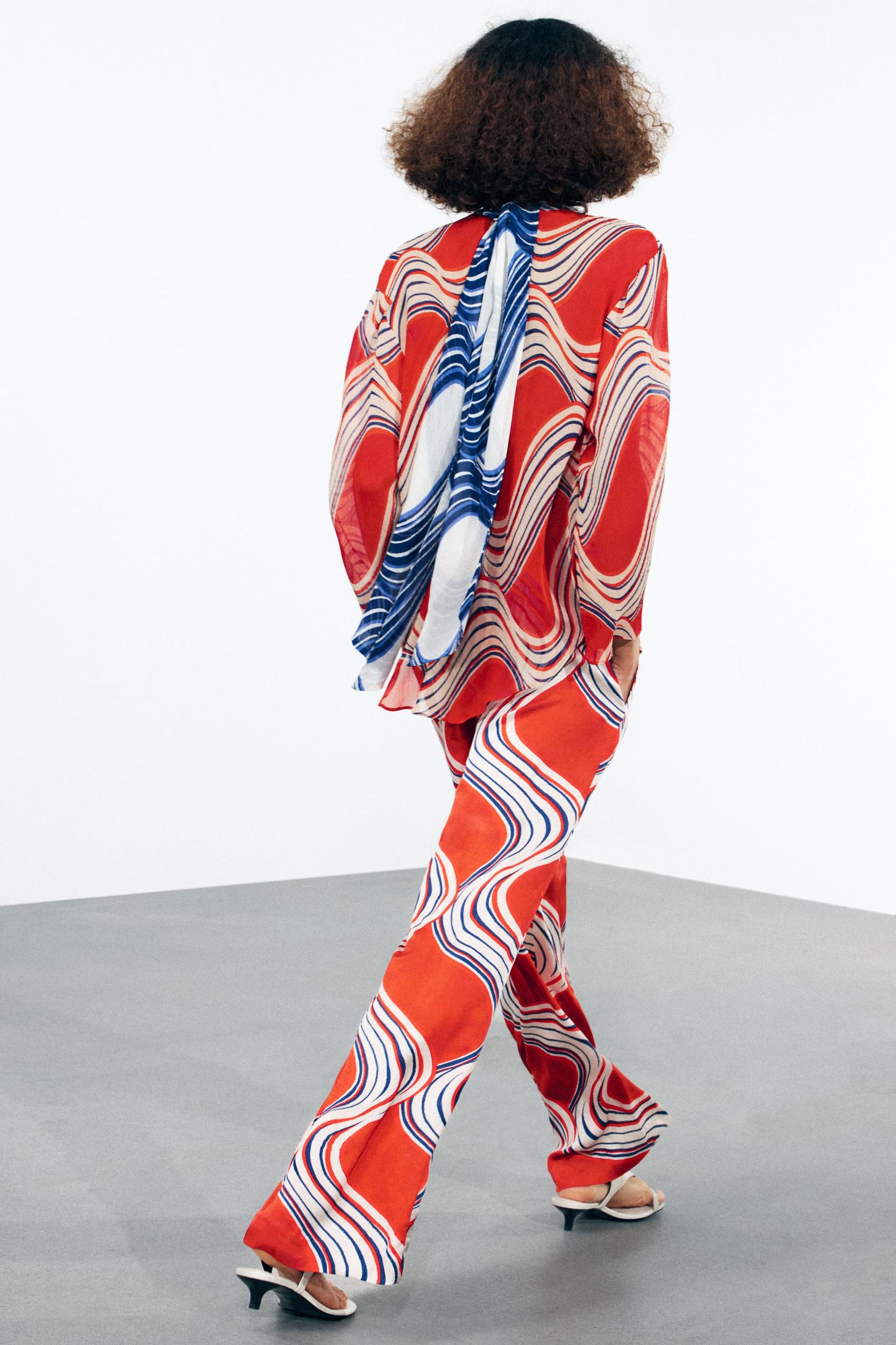 ZW COLLECTION PRINTED PAJAMA PANTS Product Image