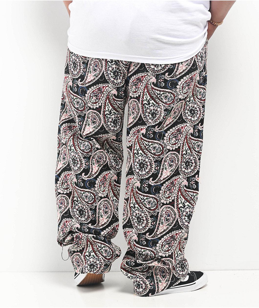 American Stitch Tapestry Multi & Red Cargo Pants Product Image