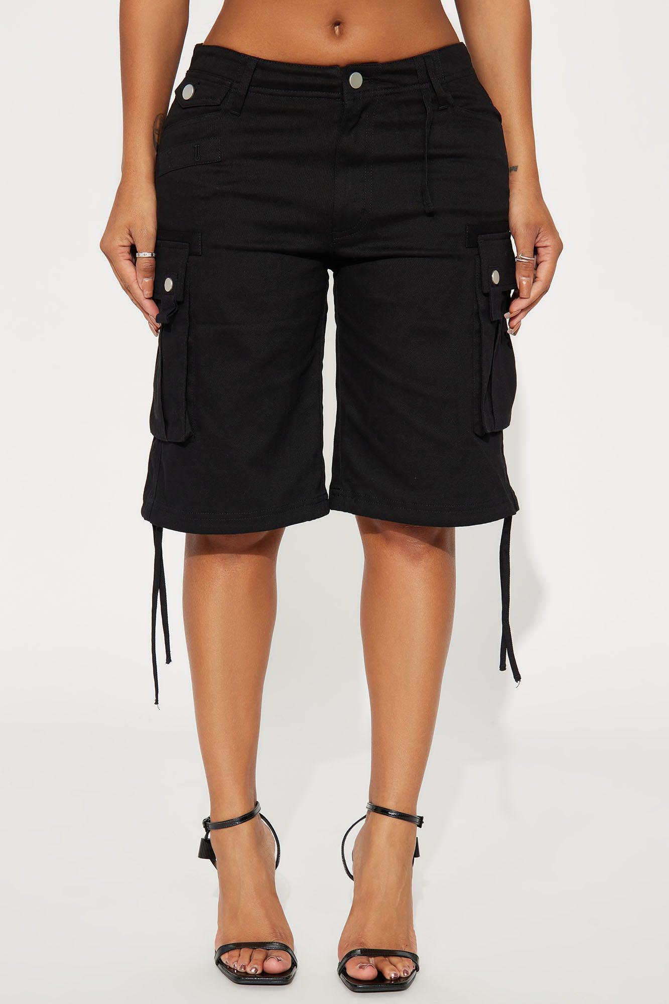 Laid Back Cargo Bermuda Short - Black Product Image