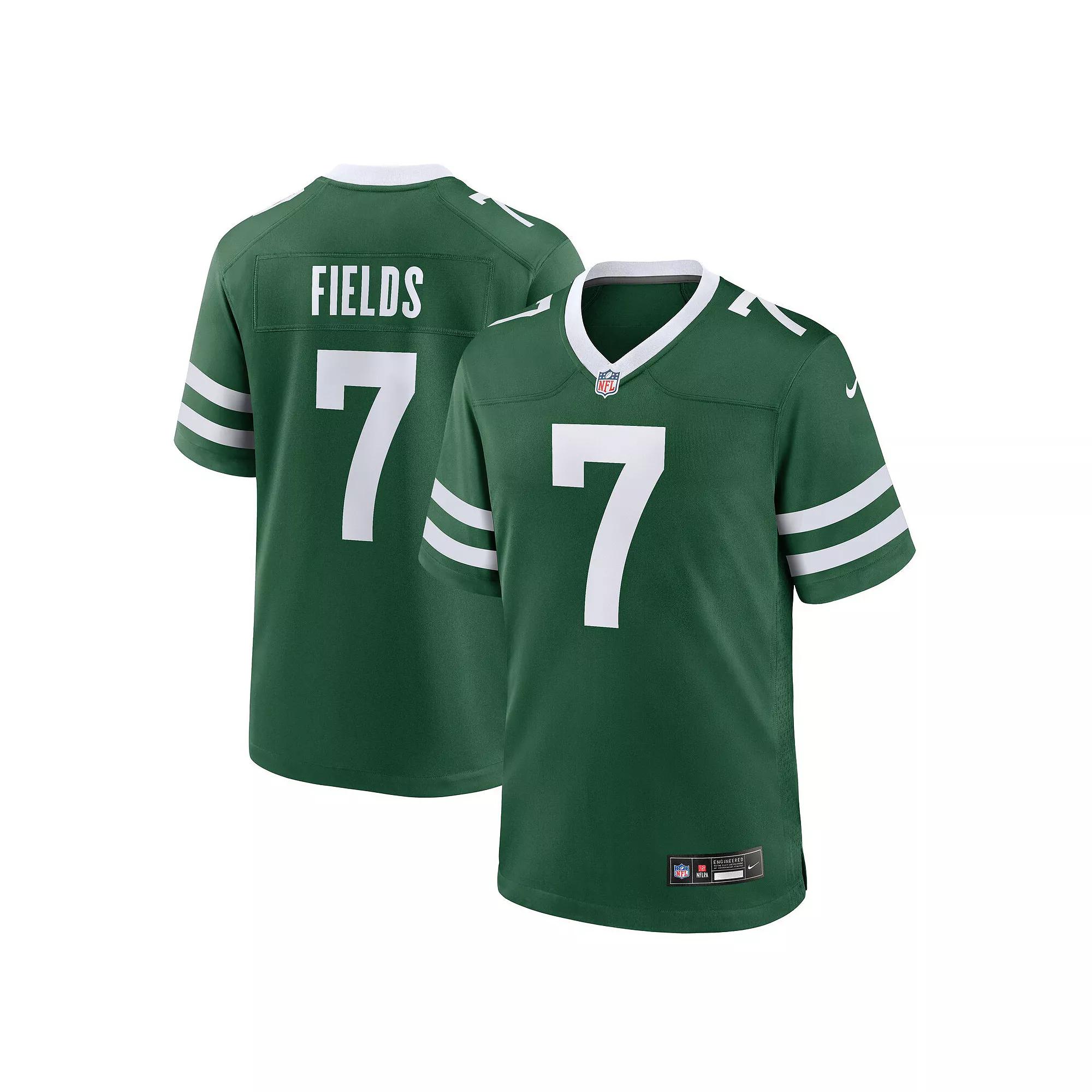 Justin Fields New York Jets Nike Mens NFL Game Jersey | 67NM03T672F-6X3 Product Image