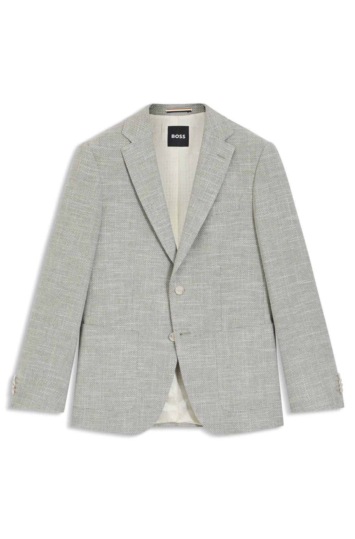 Patterned regular-fit jacket in a cotton blend Product Image