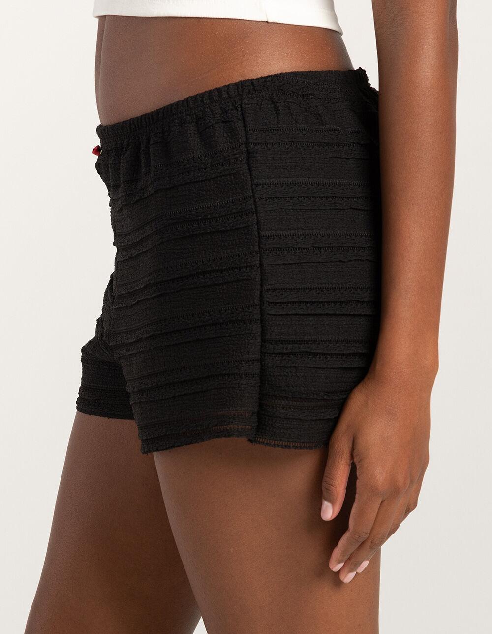 RSQ Womens Mid Rise Bloomer Shorts - BLACK Product Image