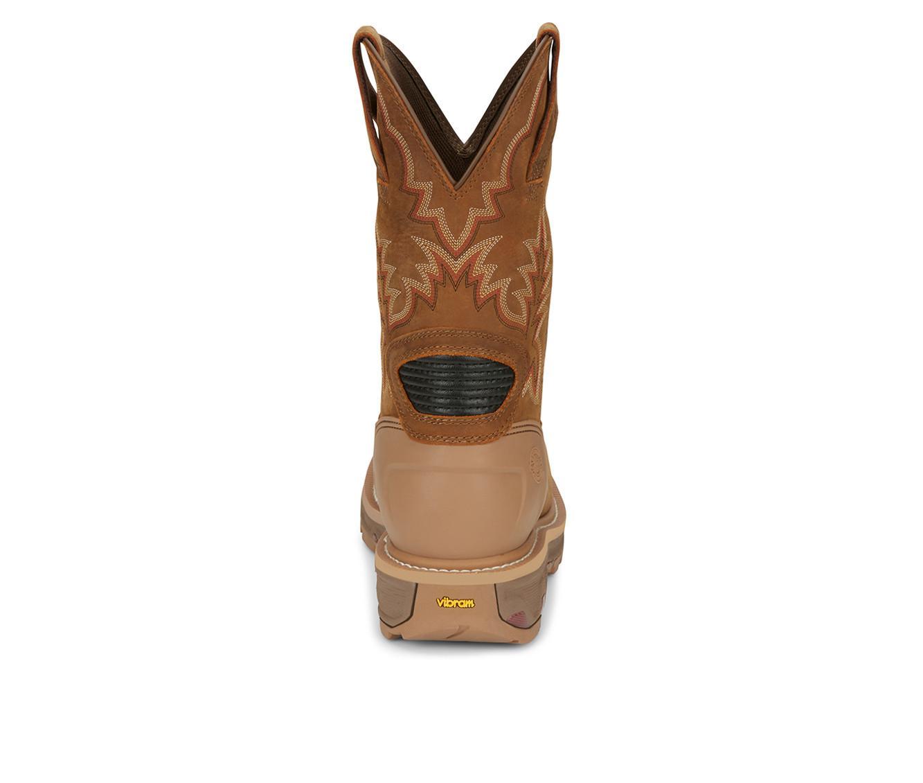 Men's Justin Boots Montana 11" Waterproof Compostie Toe Work Boots Product Image