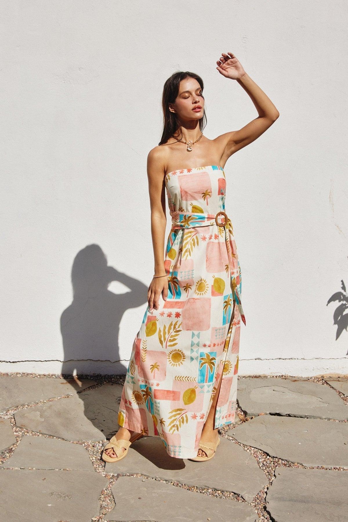 Amalfi Coast Midi Dress Product Image