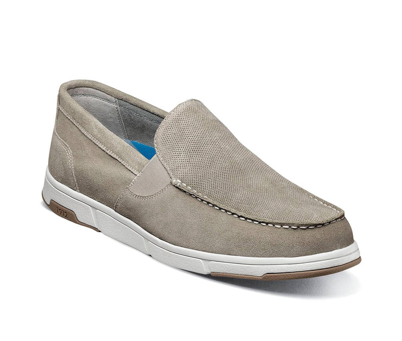 Men's Nunn Bush Luca Suede Moc Toe Venetian Slip On Loafers Product Image