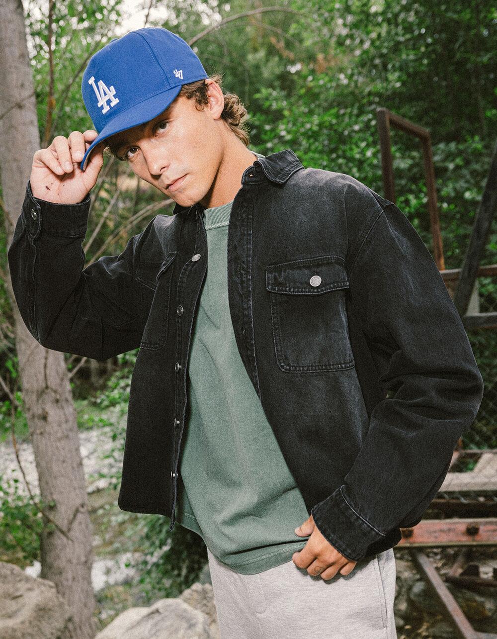 RSQ Mens Denim Overshirt - MEDIUM INDIGO Product Image