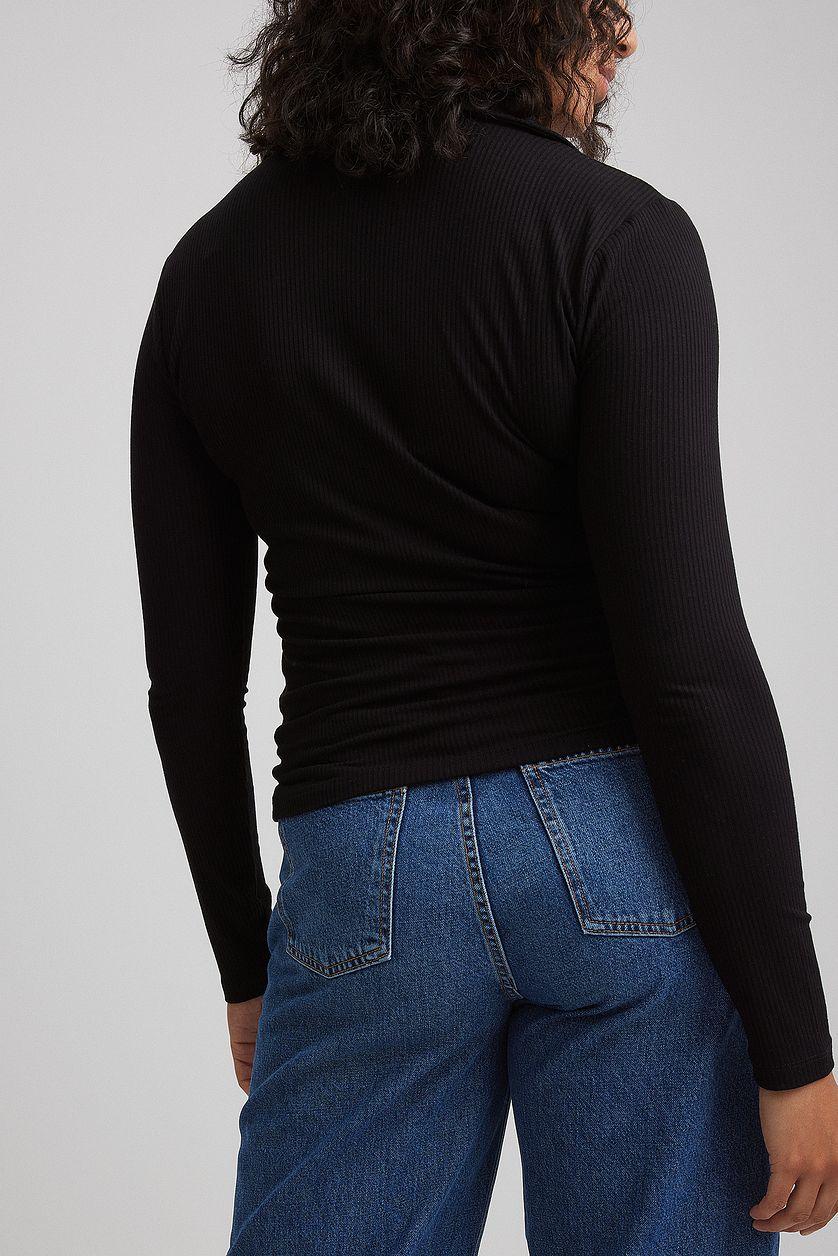 Collar Rib Top Product Image